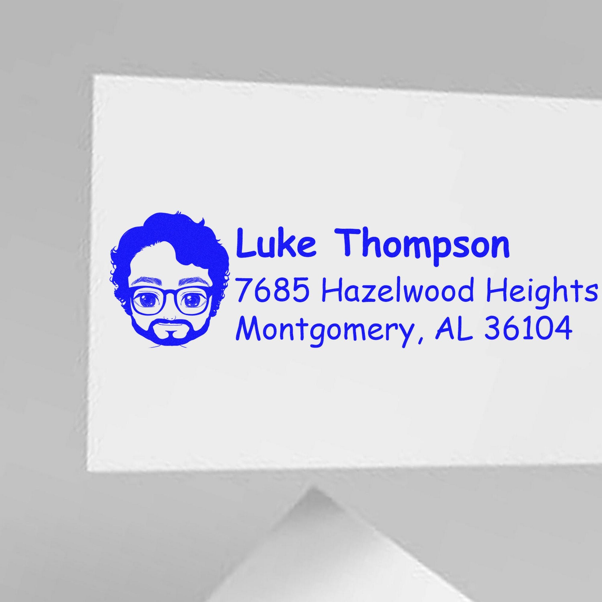 Mr Luke Bitmoji Customized Address Stamp Pre-Inked