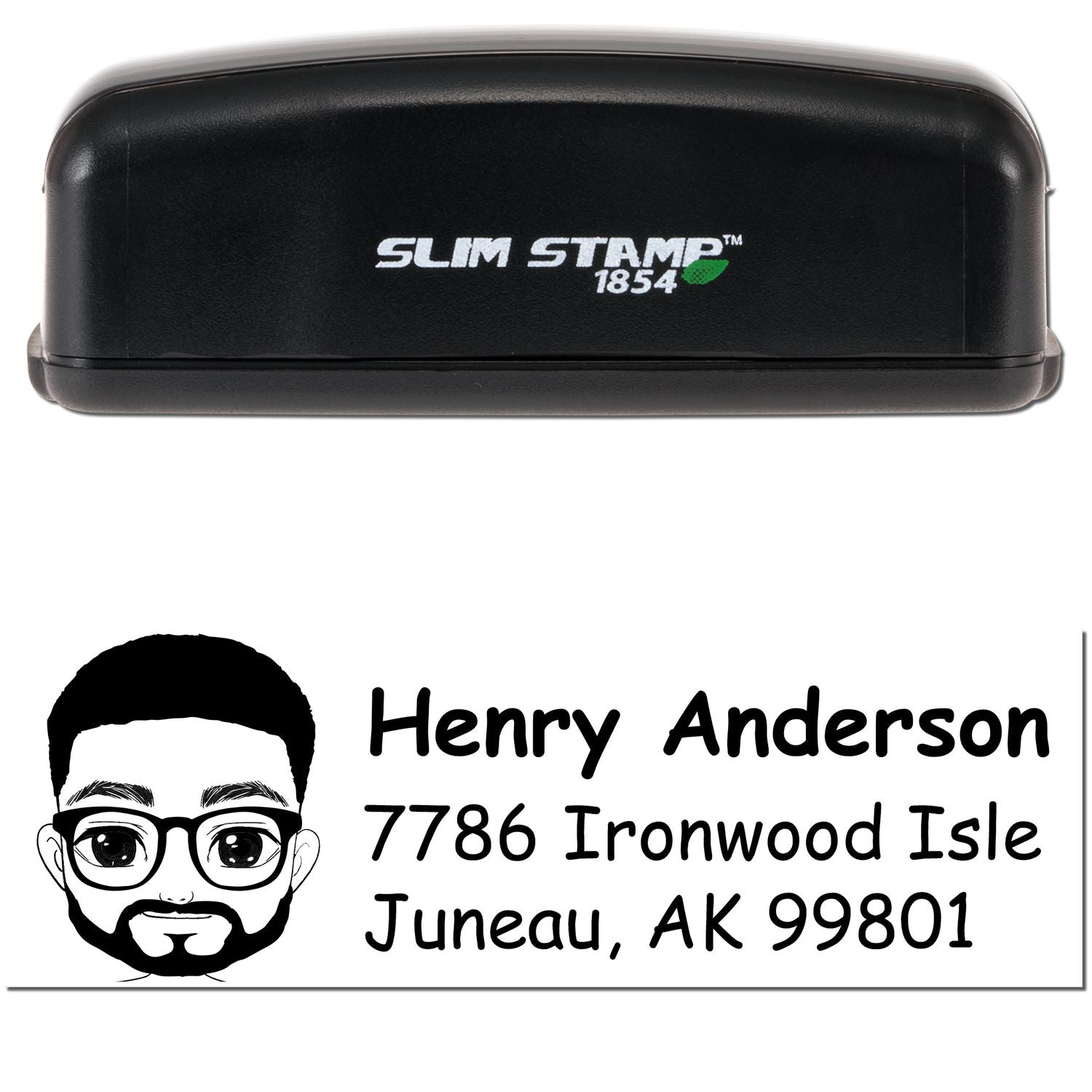 Mr Henry Bitmoji Customized Address Stamp Pre-Inked