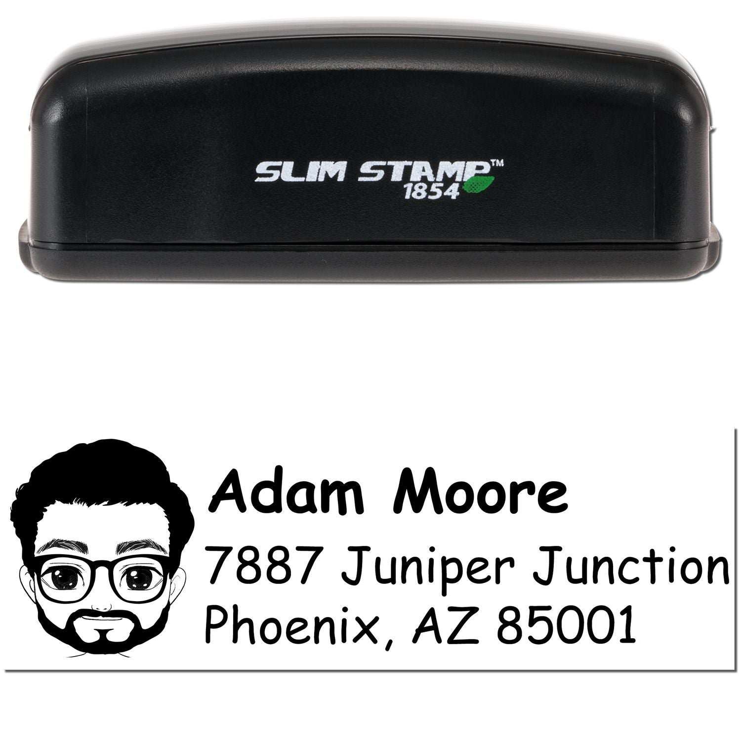 Mr Adam Bitmoji Customized Address Stamp Pre-Inked