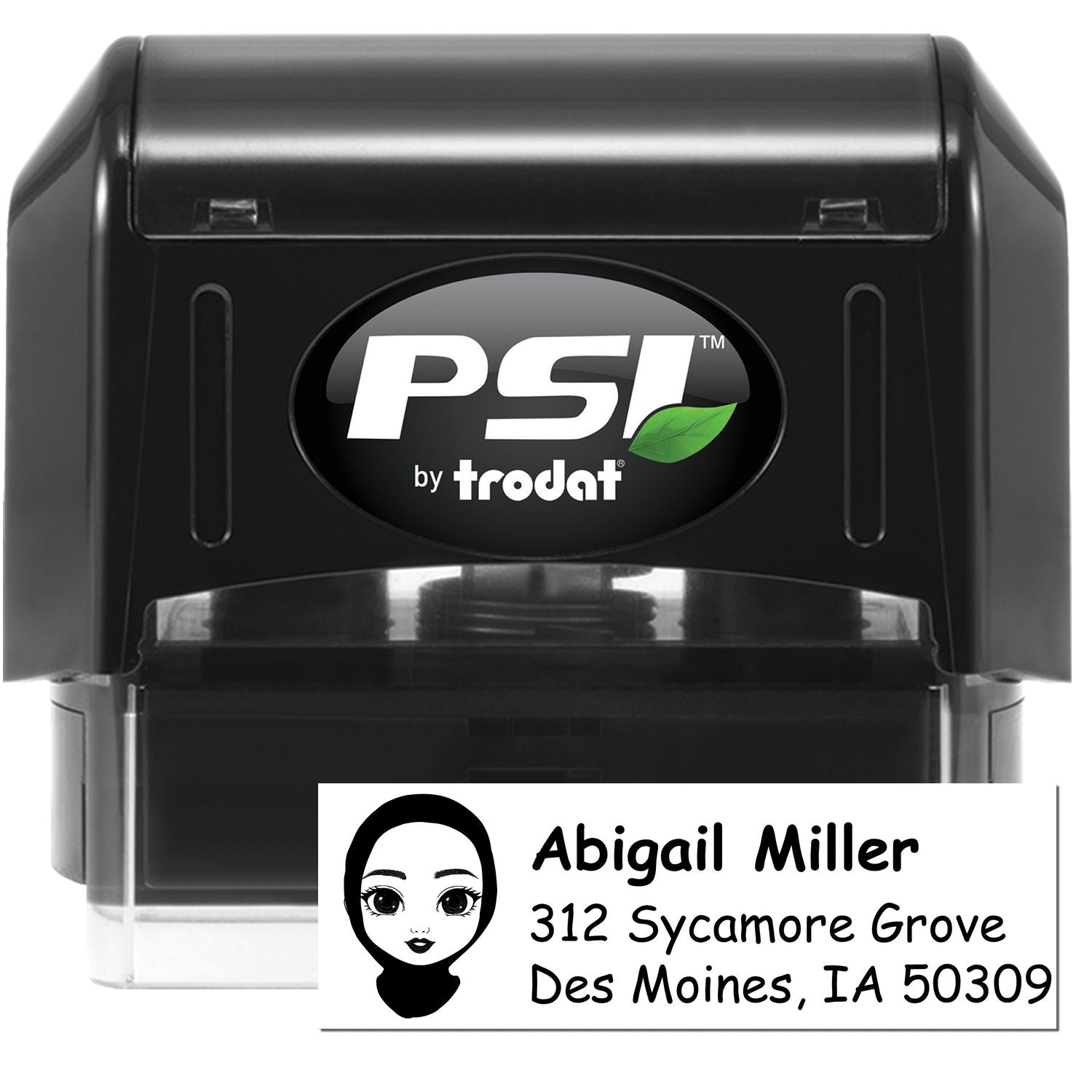 Ms Abigail Bitmoji Pre-Inked Address Stamp for House