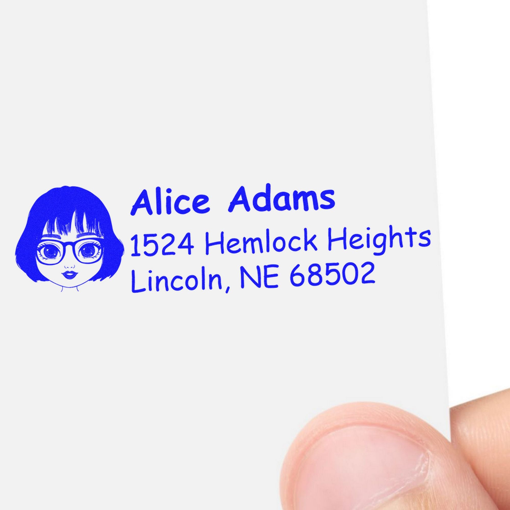 Ms Alice Bitmoji Self-Inking Home Address Stamp