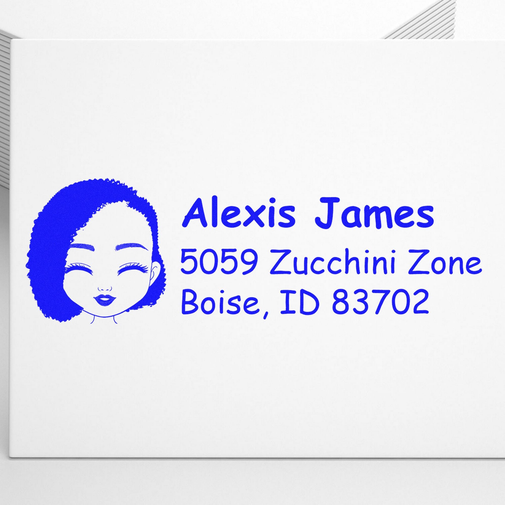 Ms Alexis Bitmoji Customized Address Stamp Pre-Inked