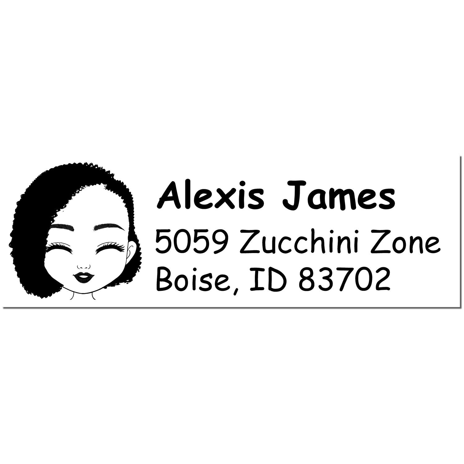 Ms Alexis Bitmoji Self-Inking Home Address Stamp