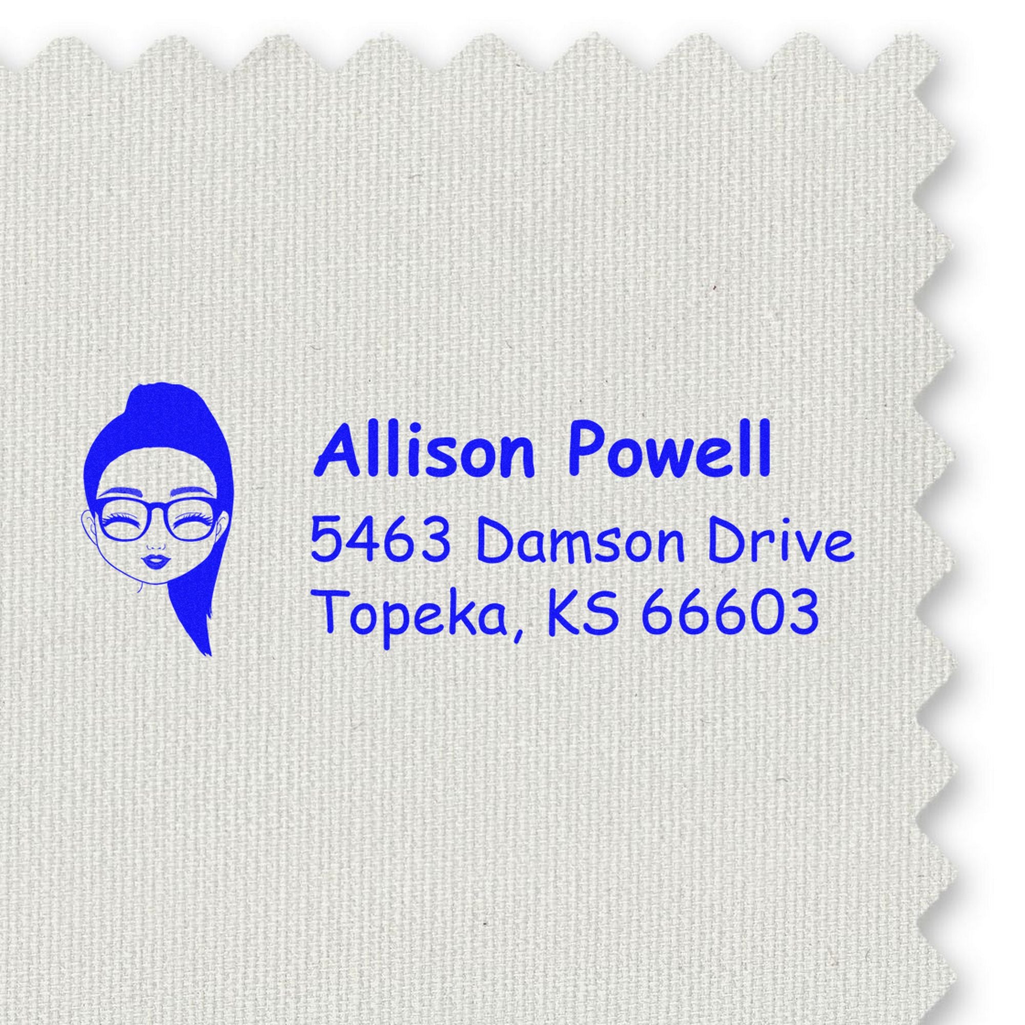 Ms Allison Bitmoji Pre-Inked Address Stamp for House