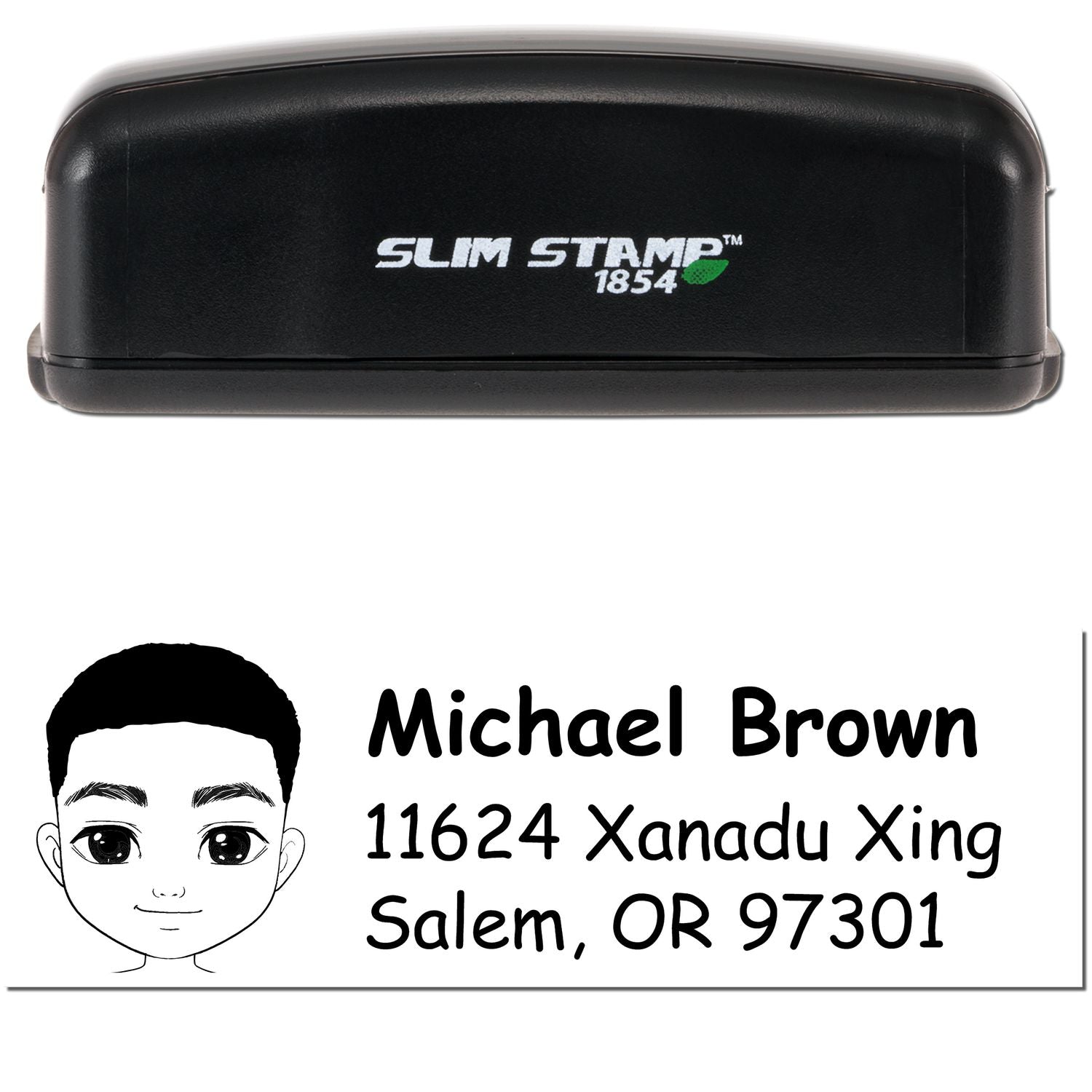 Mr Michael Bitmoji Customized Address Stamp Pre-Inked