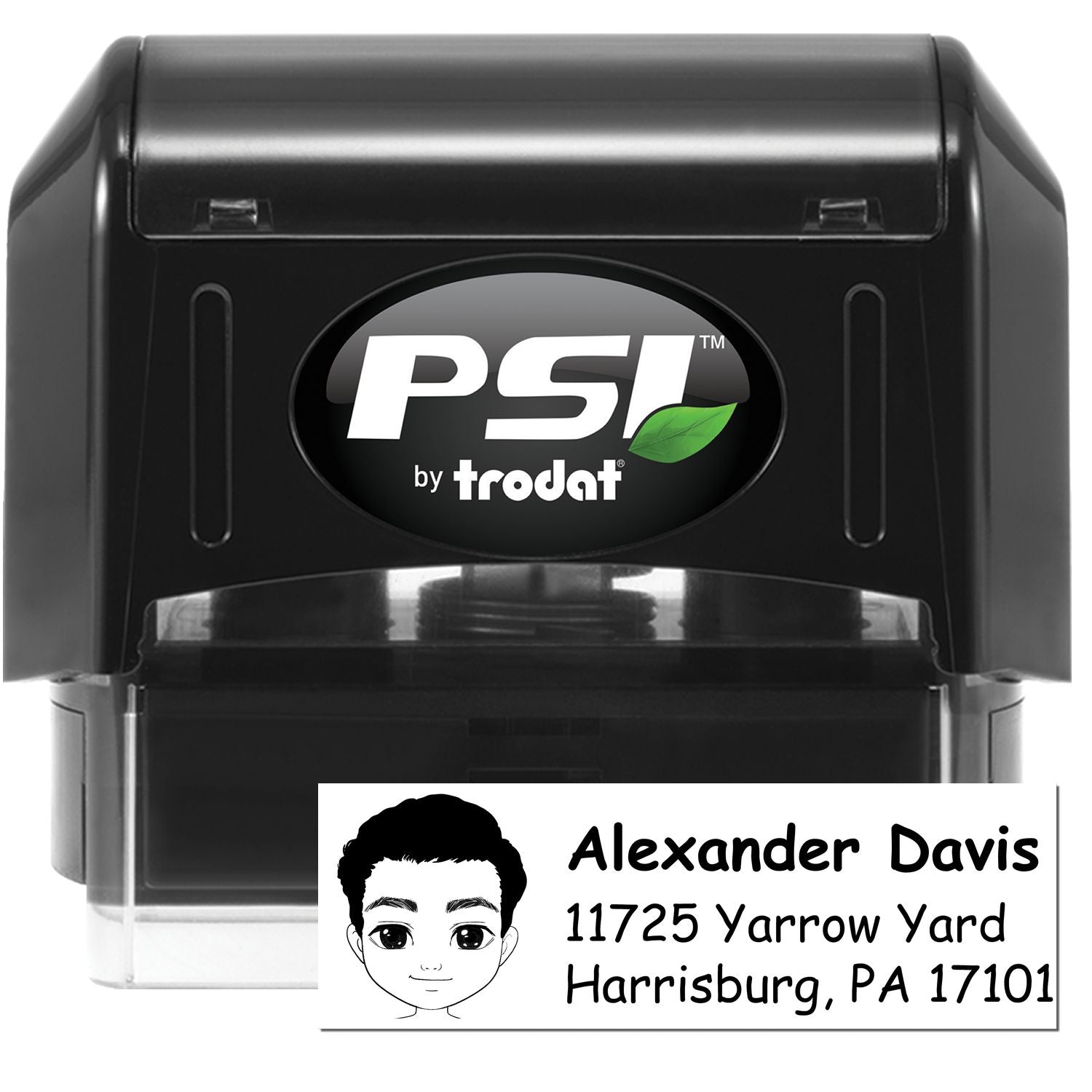 Mr Alexander Bitmoji Pre-Inked Address Stamp for House