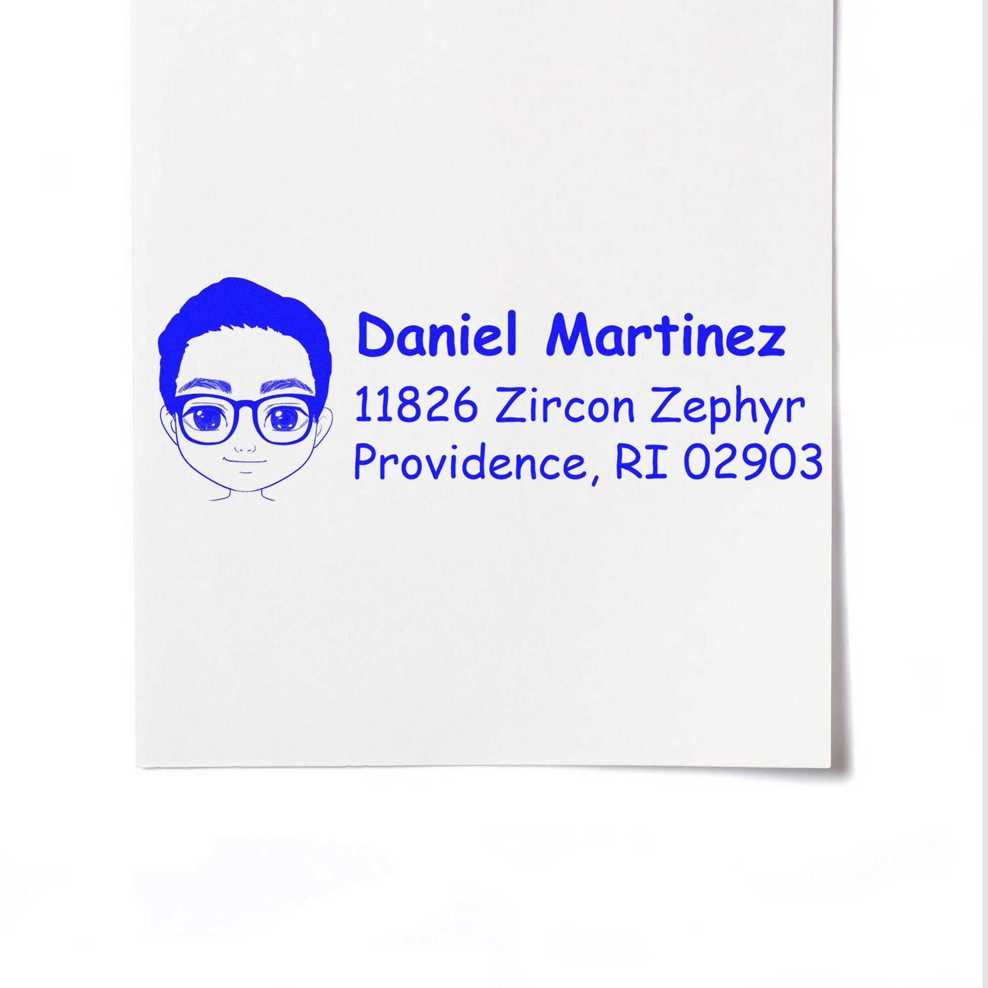 Mr Daniel Bitmoji Customized Address Stamp Pre-Inked