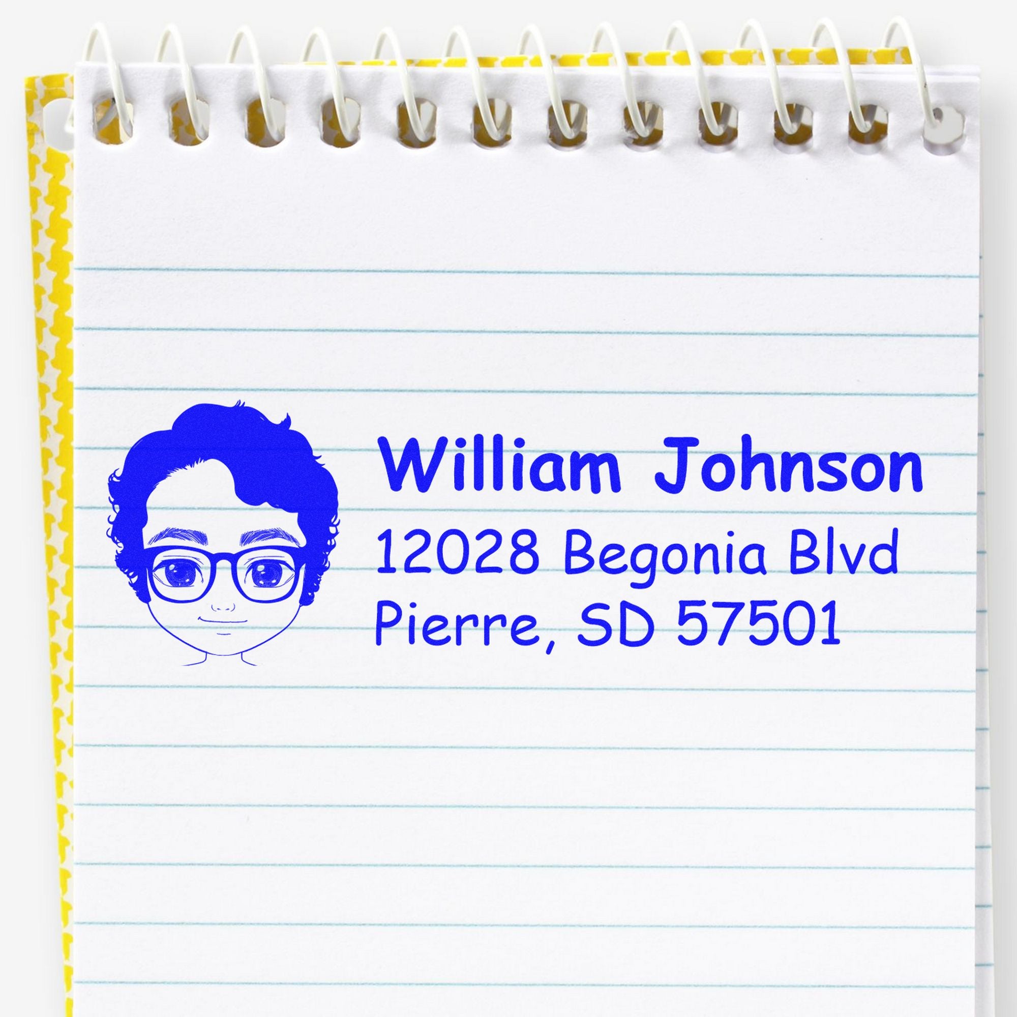 Mr William Bitmoji Self-Inking Home Address Stamp