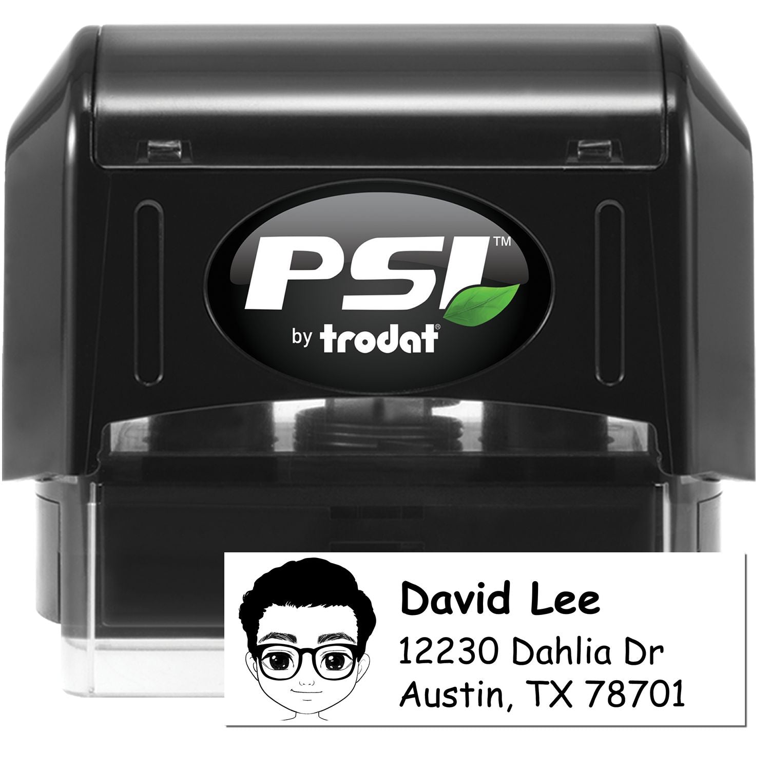 Mr David Bitmoji Pre-Inked Address Stamp for House