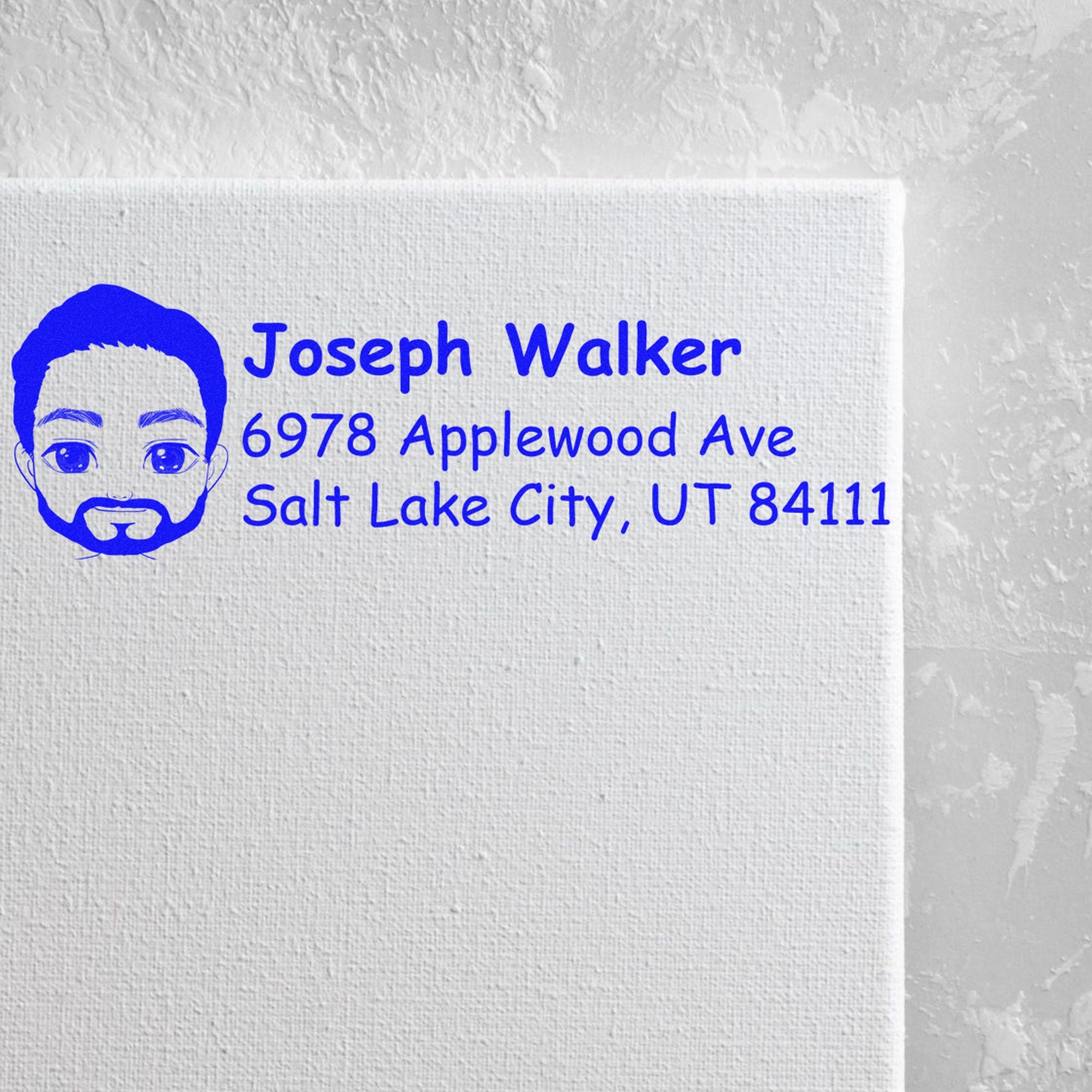 Mr Joseph Bitmoji Pre-Inked Address Stamp for House