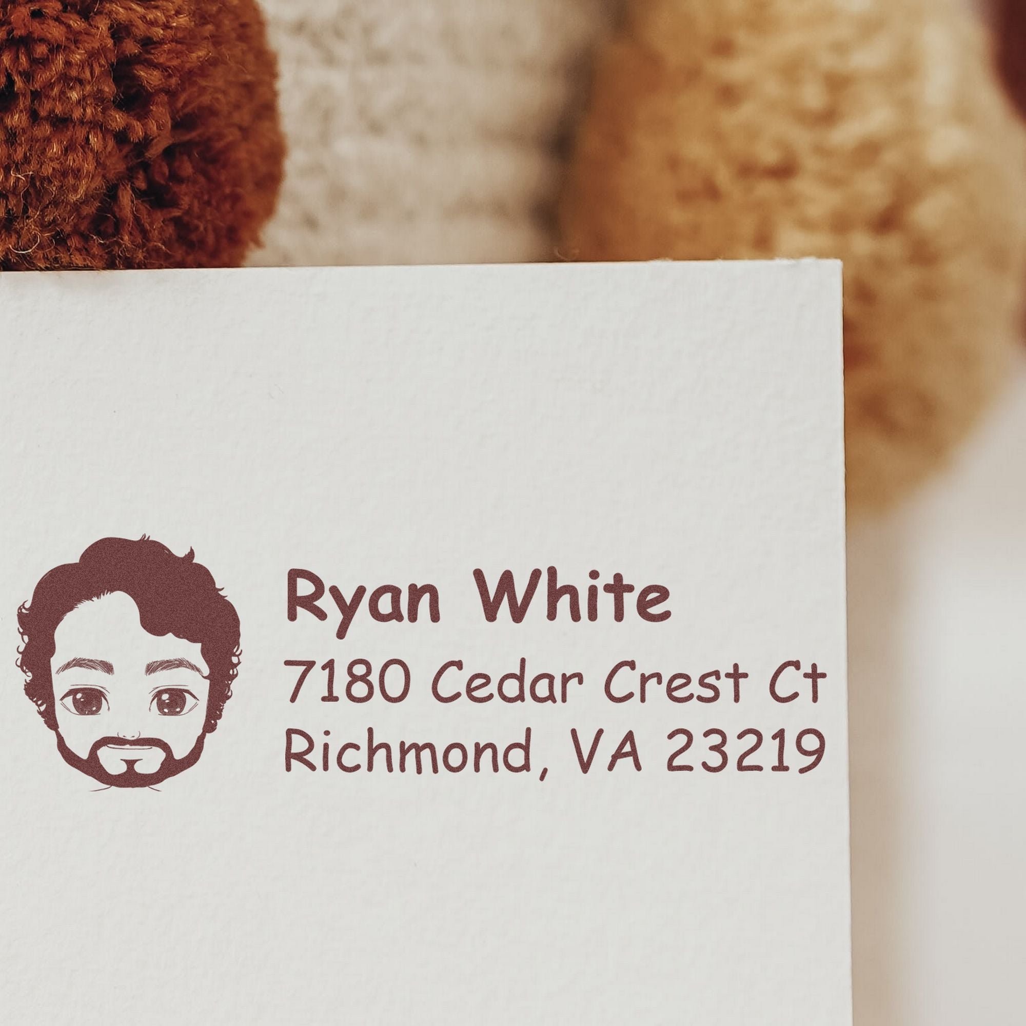 Mr Ryan Bitmoji Customized Address Stamp Pre-Inked