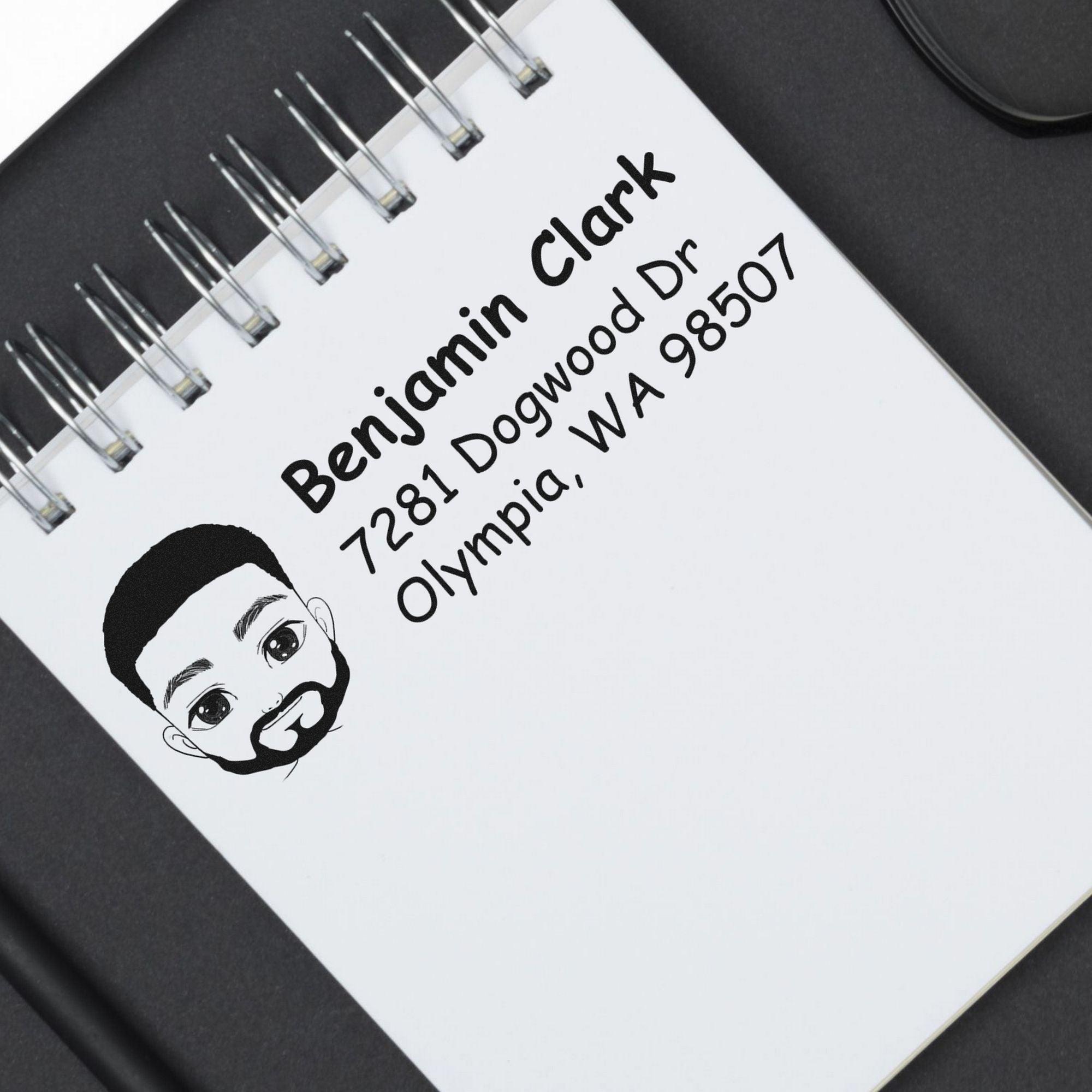 Mr Benjamin Bitmoji Customized Address Stamp Pre-Inked