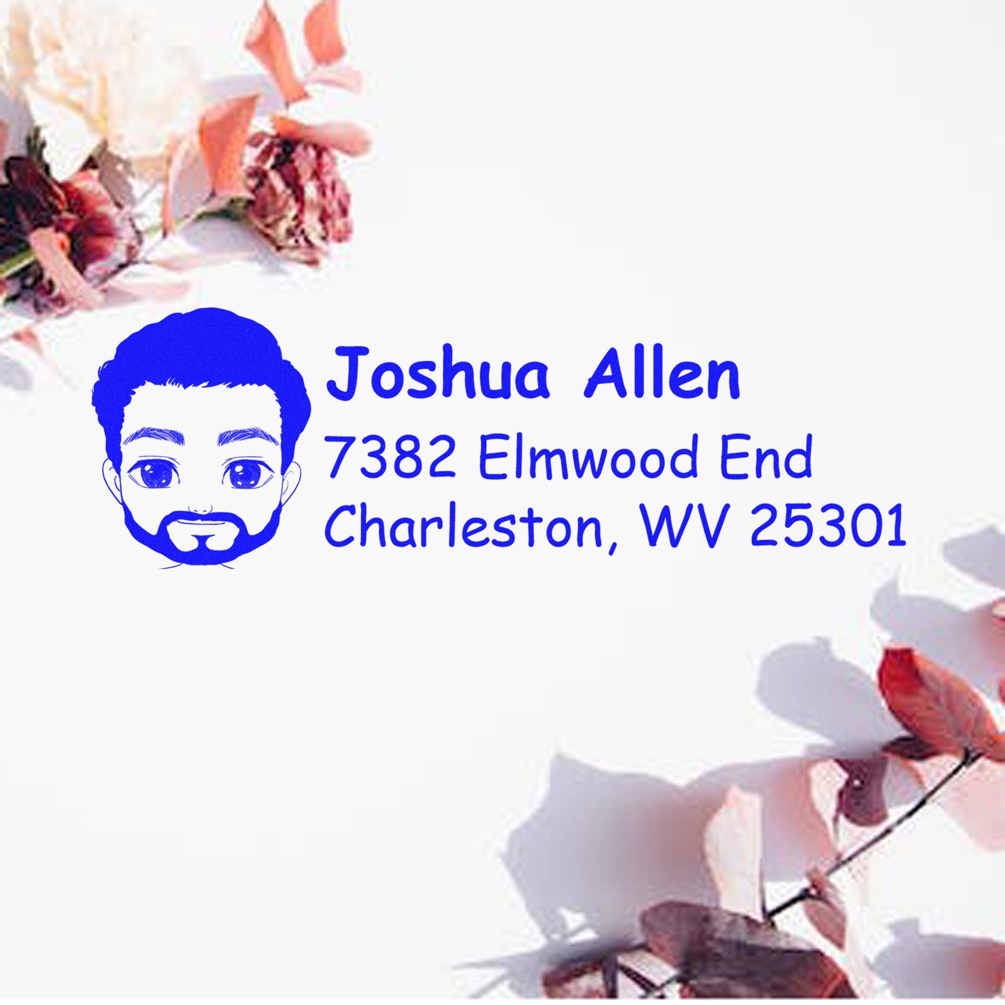 Mr Joshua Bitmoji Customized Address Stamp Pre-Inked