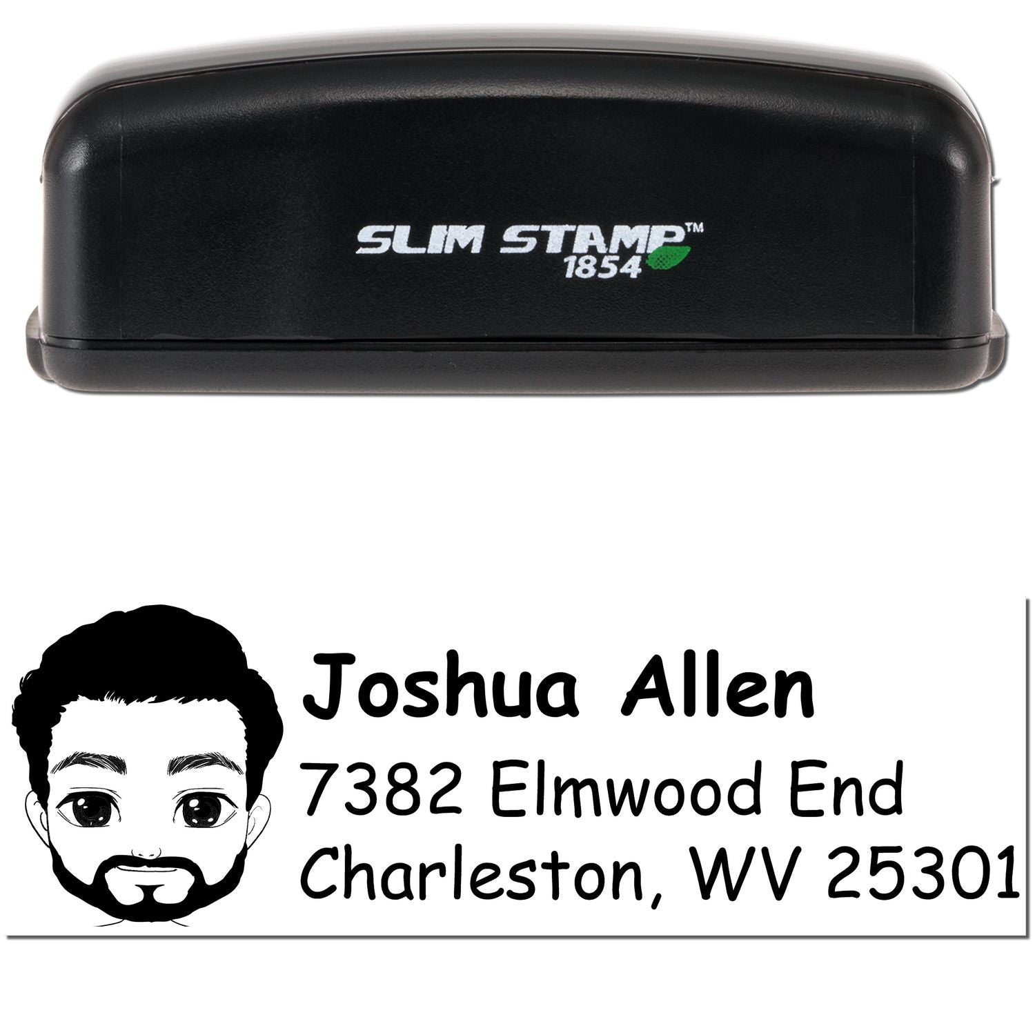 Mr Joshua Bitmoji Customized Address Stamp Pre-Inked