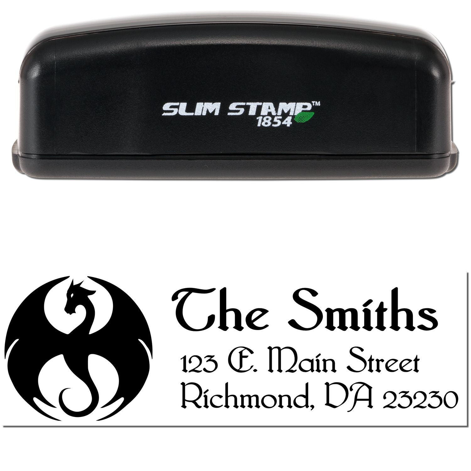 Slim Blaze Dragon Custom Mail Address Stamp