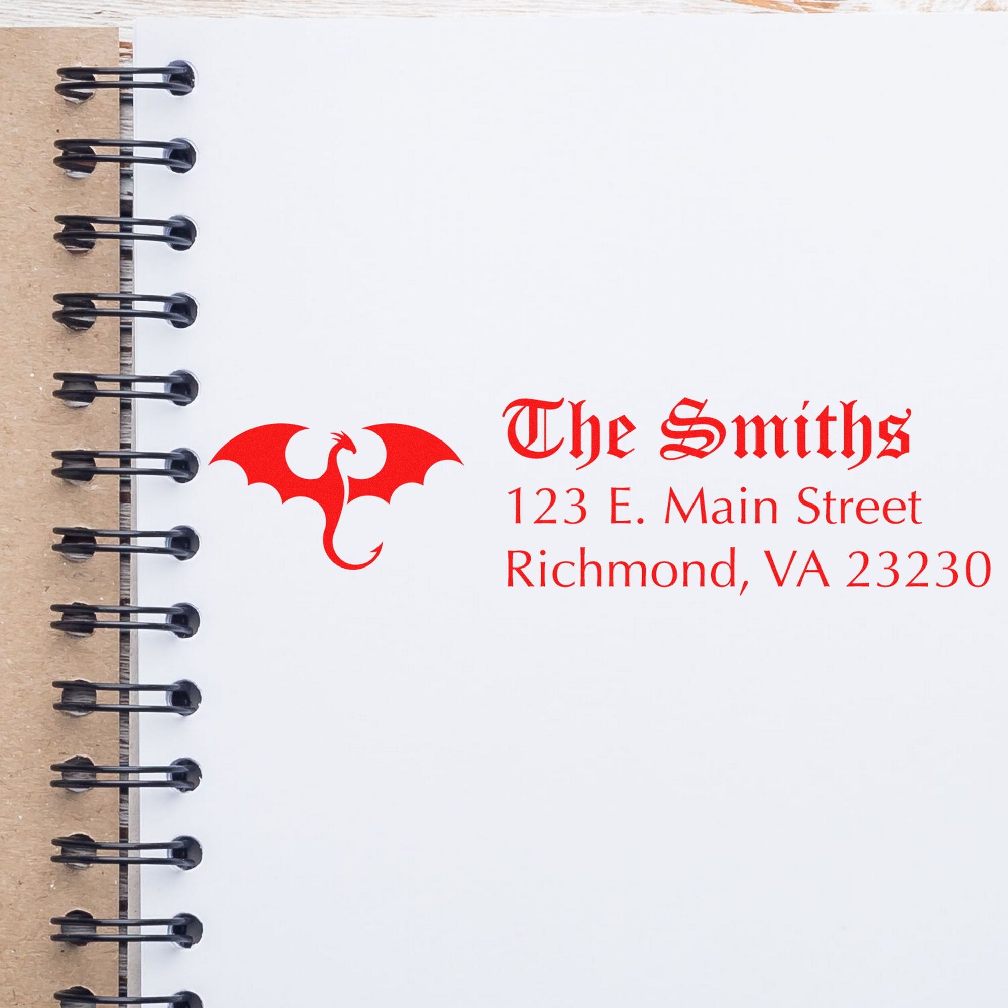 Slim Frostbite Dragon Custom Home Address For Envelopes Stamp