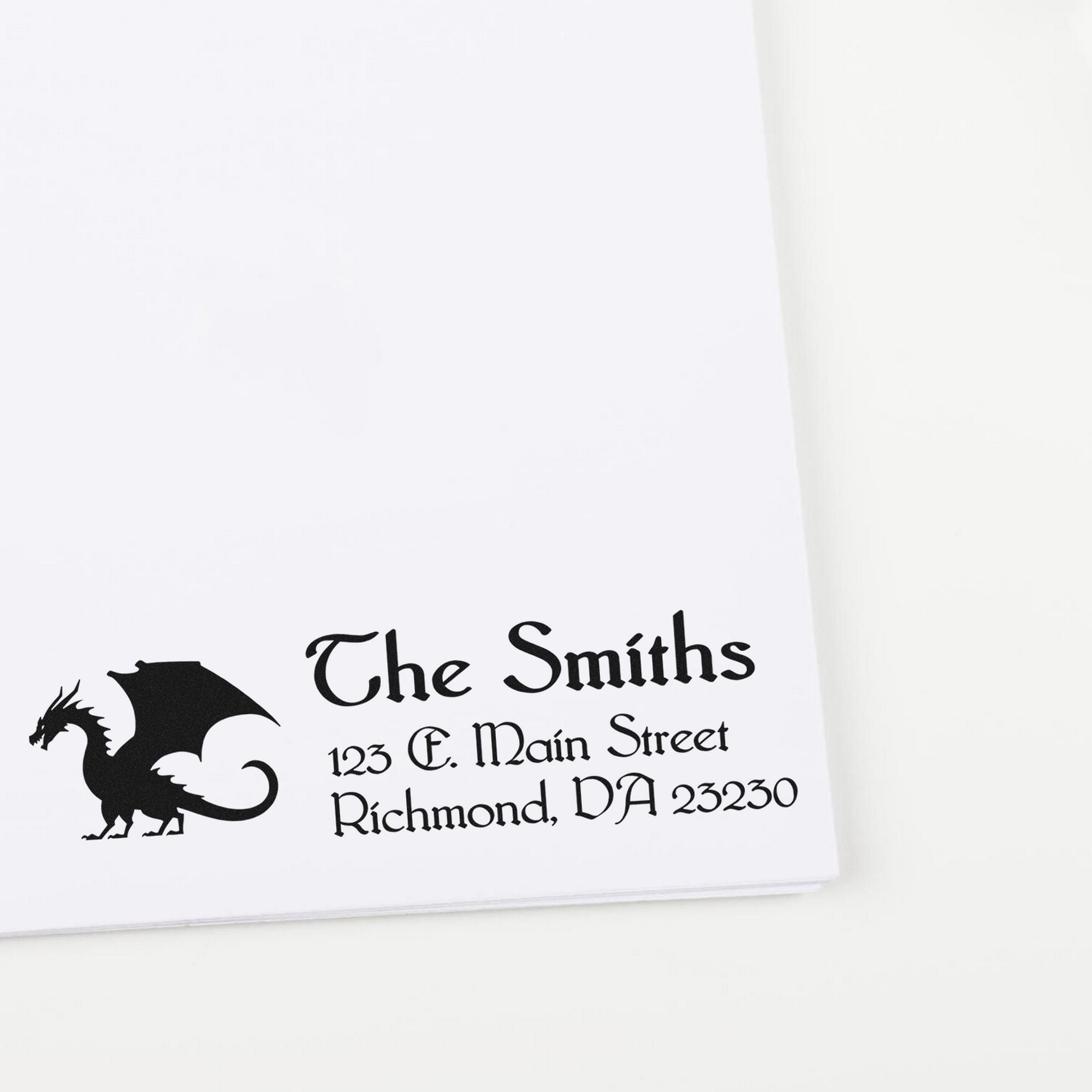 Self-Inking Loki Dragon Customizable Home Address Stamp