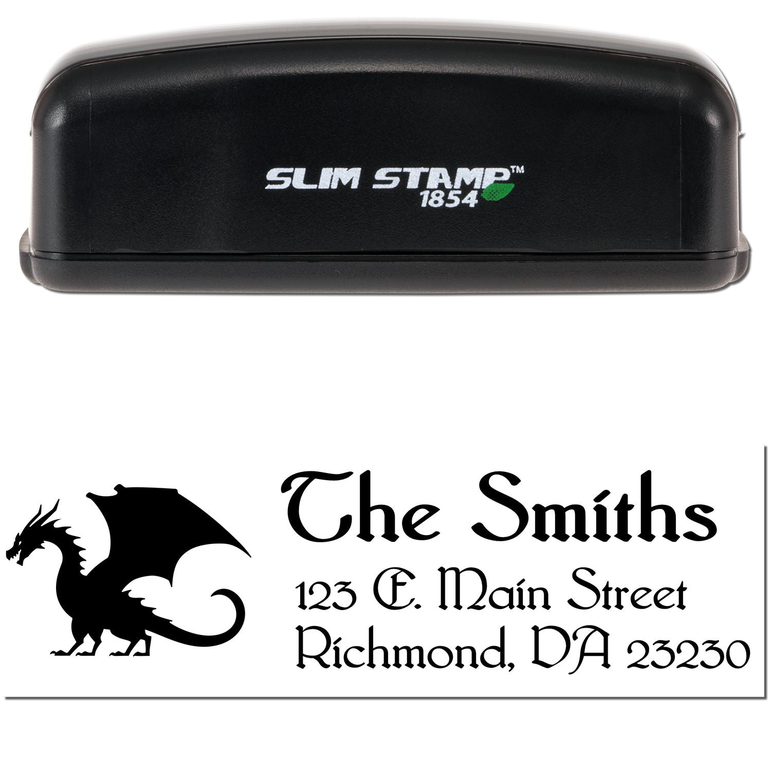 Slim Loki Dragon Customized Home Address Stamp