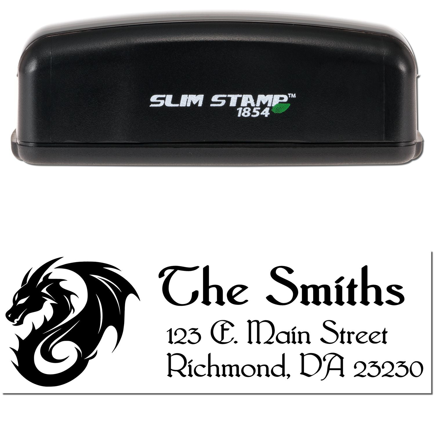 Slim Smaug Dragon Customized Mail Address Stamp