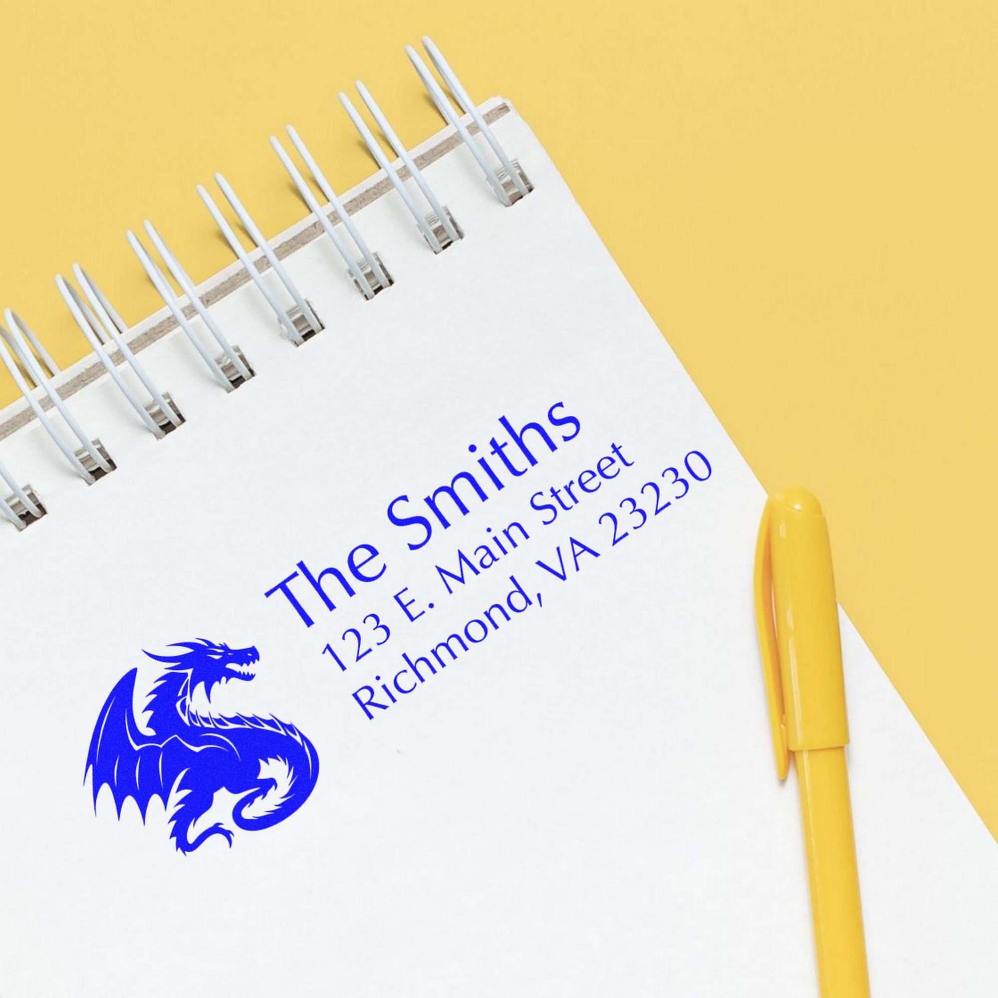 Self-Inking Ravage Dragon Customizable New Address Stamp