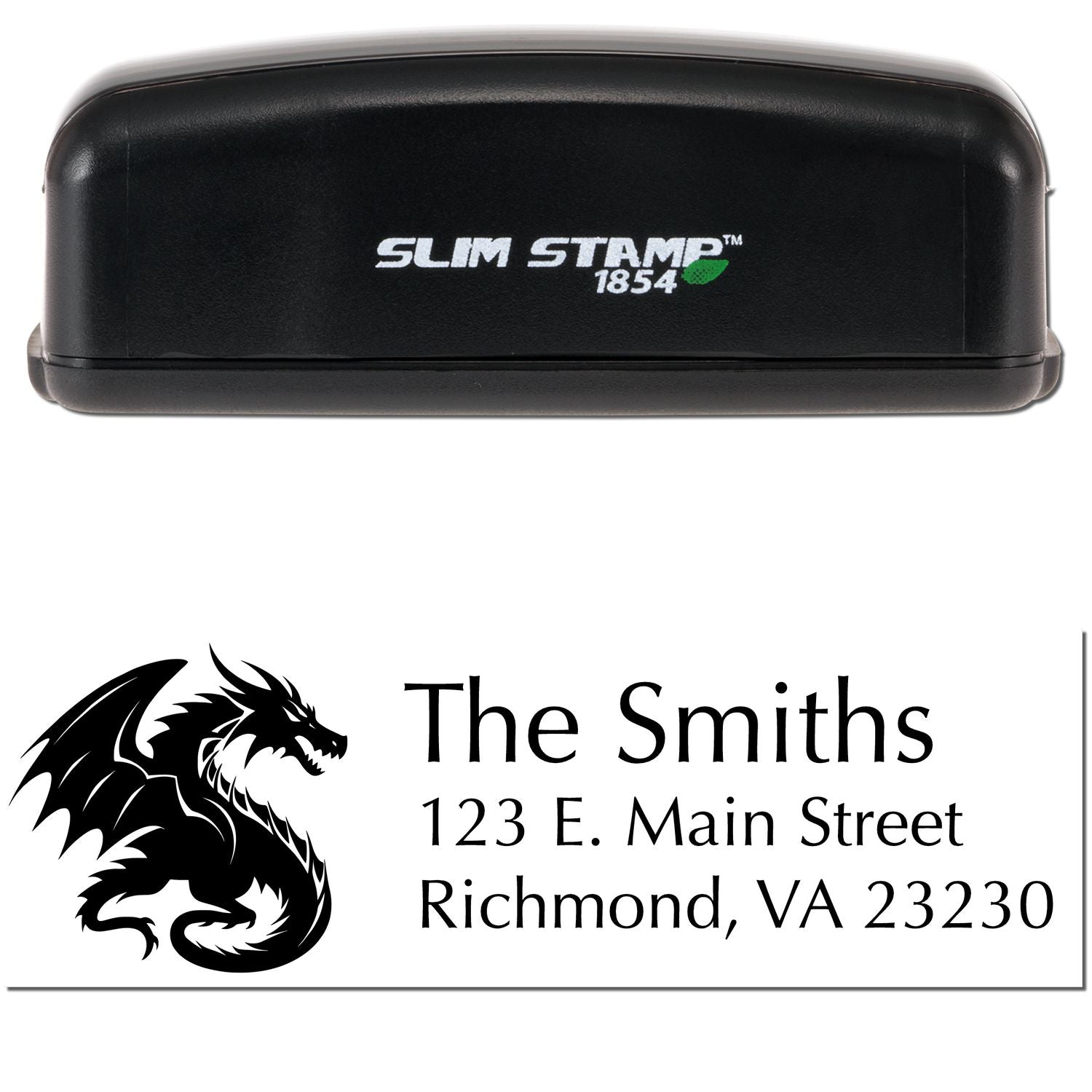 Slim Ravage Dragon Customized New Address Stamp