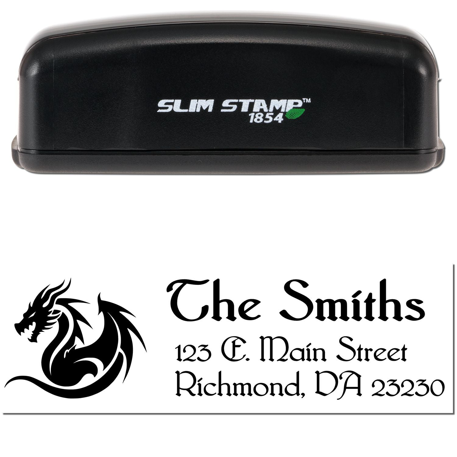 Slim Typhoon Dragon Customized Address Label Stamp