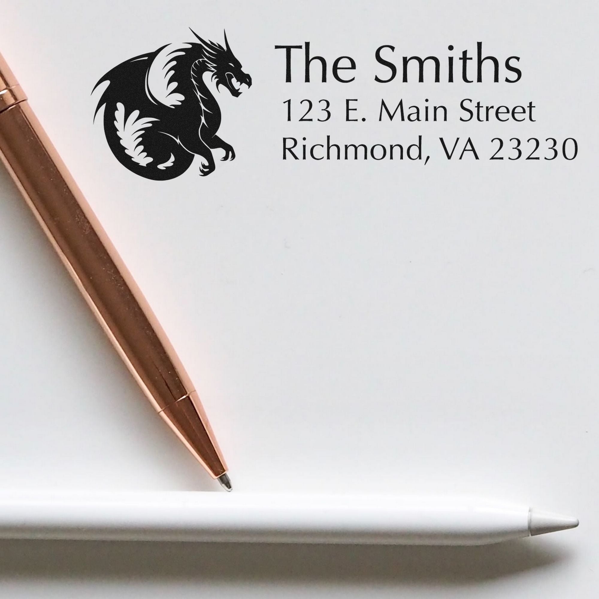 Self-Inking Hades Dragon Personalized Address Stamp