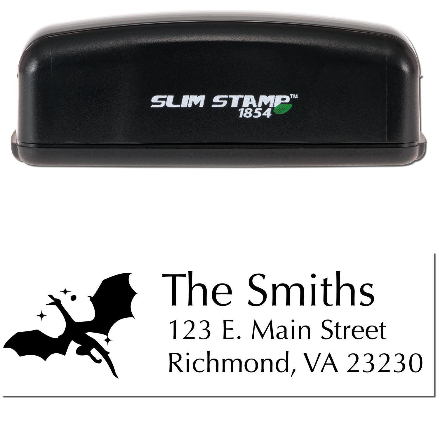 Slim Ash Dragon Customize Address Stamp