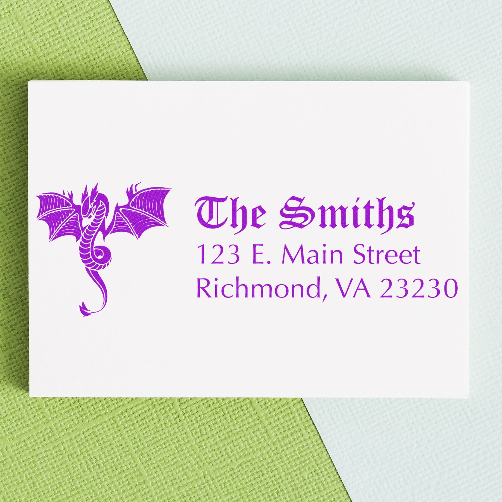 Self-Inking Chaos Dragon Customized Return Address Stamp