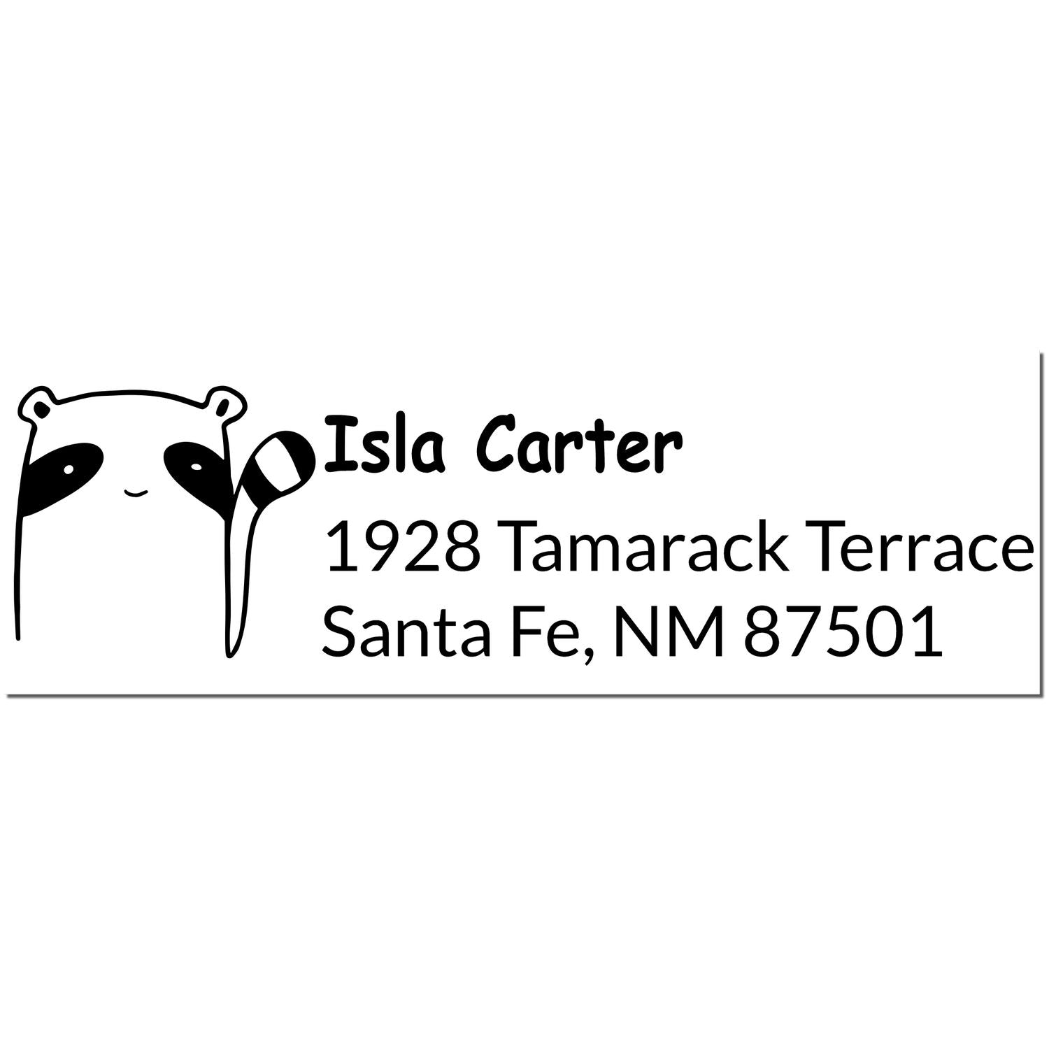 Renegade Racoon Personalized New Address Self-Inking Stamp