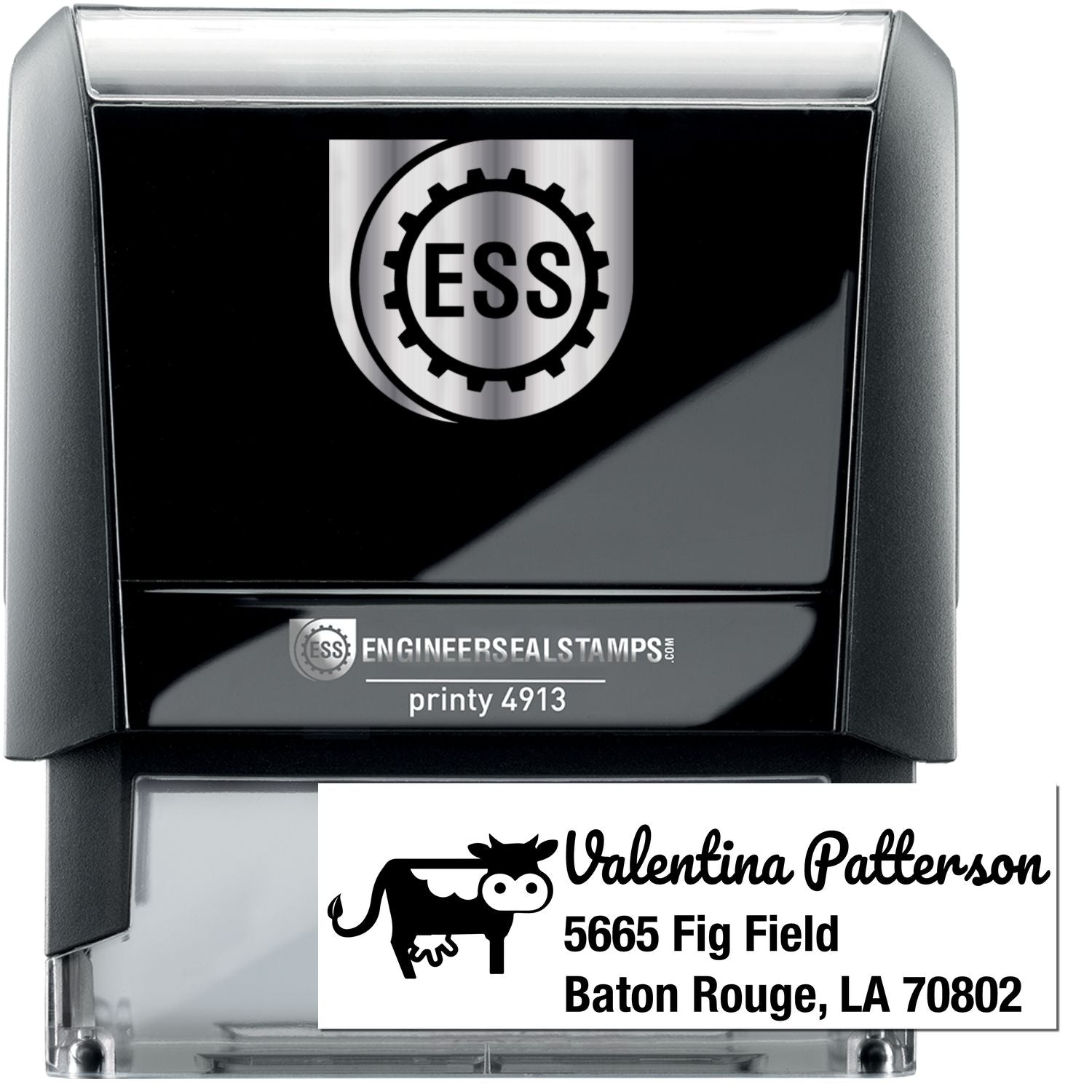 Self-Inking Curious Cow Customize Mailing Stamp