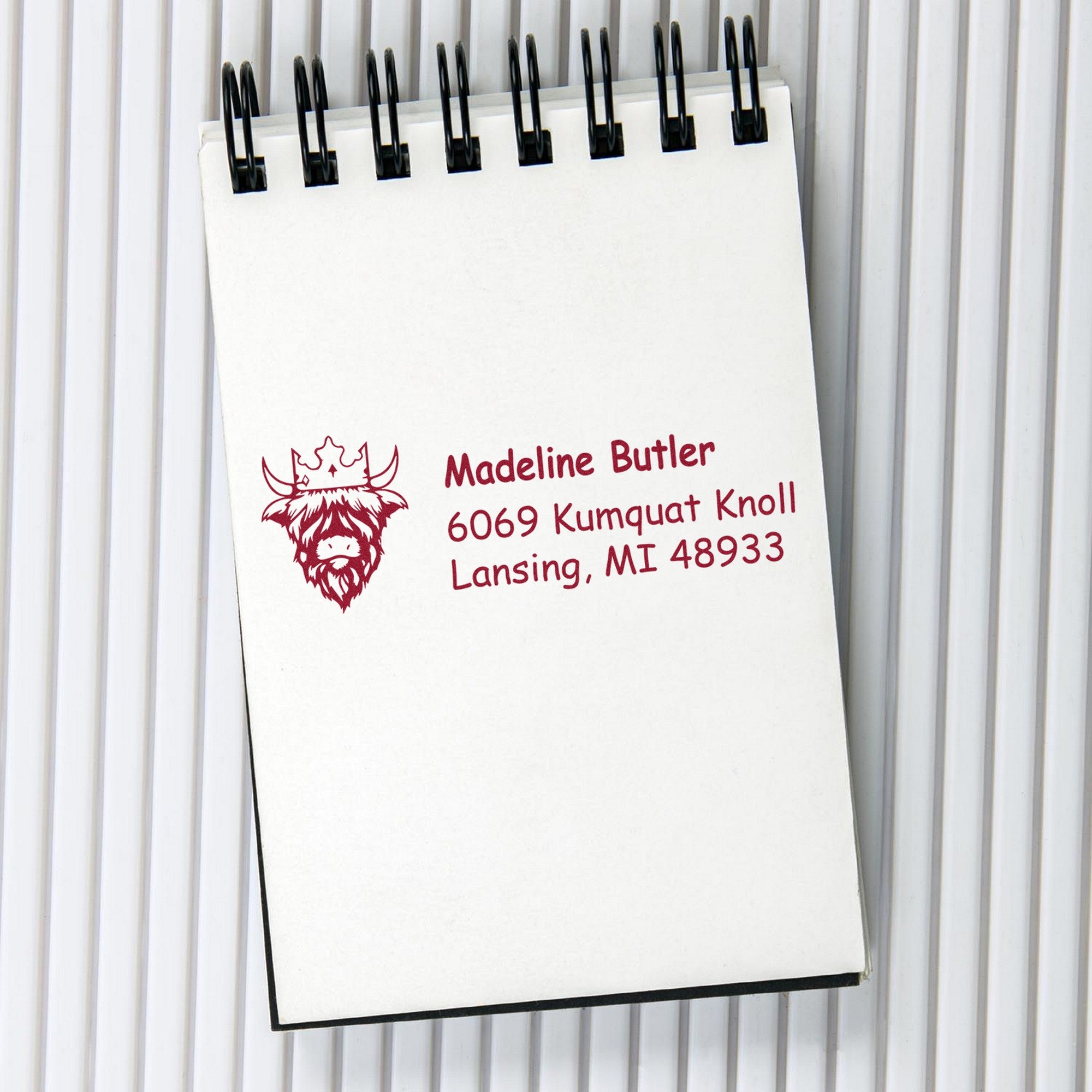 Loyal Cow Custom Mail Address Rubber Stamp