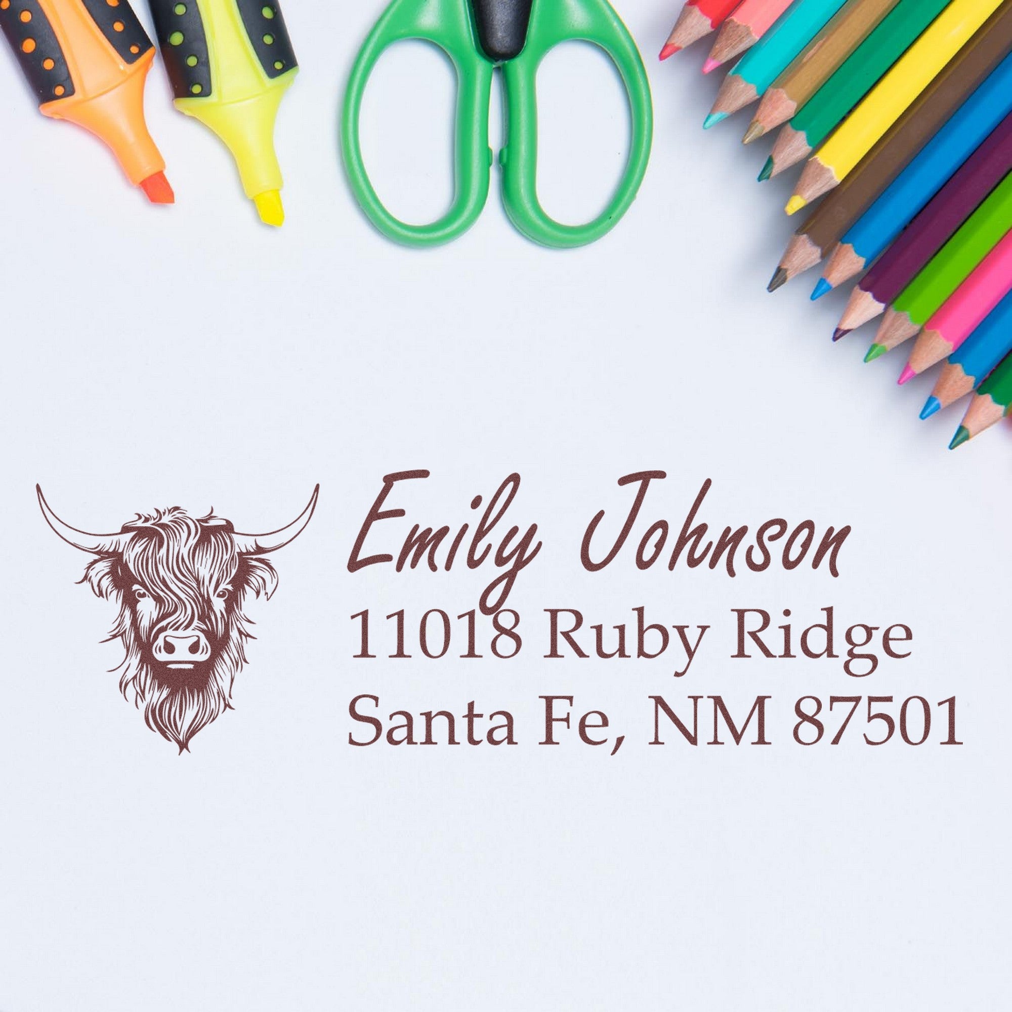 Self-Inking Holy Cow Customizable Mail Stamp