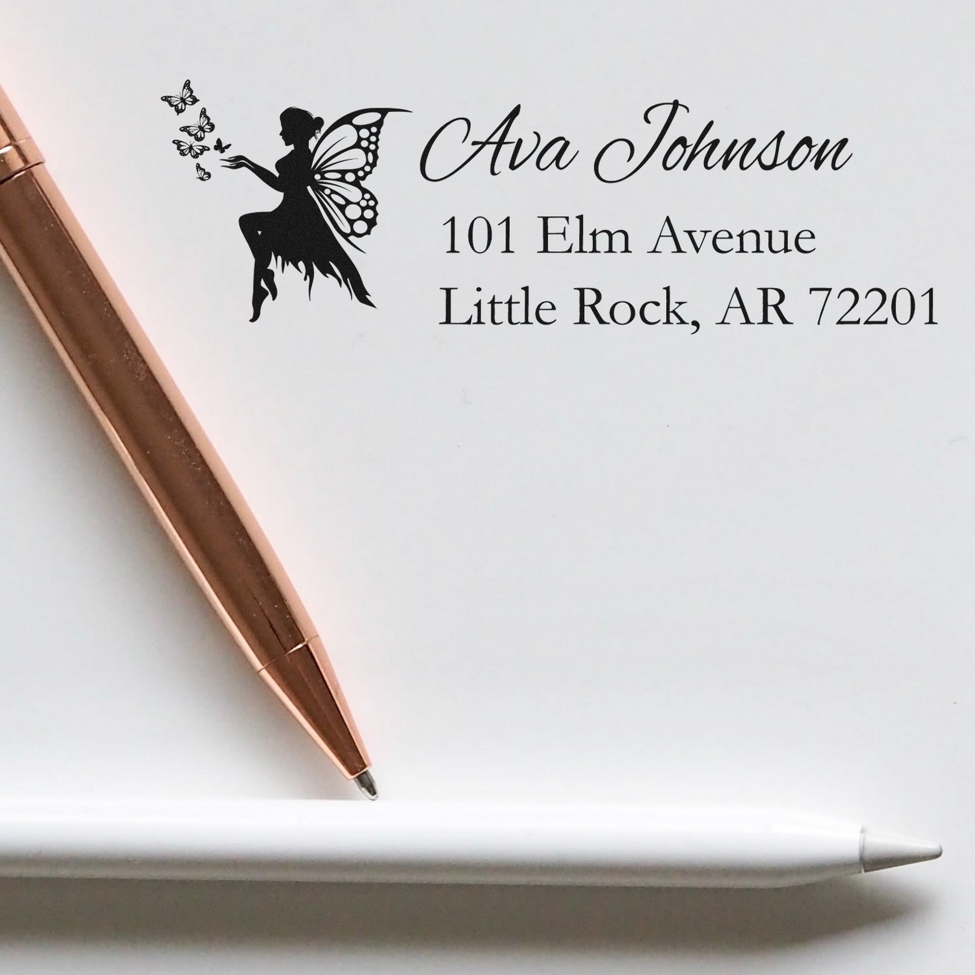 Self-Inking Enchanting Starshimmer Mythical Fairy Custom Address Stamp