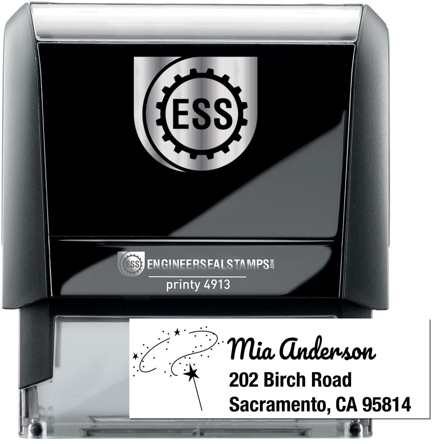 Self-Inking Mysterious Willowspark Mythical Fairy Custom Return Address Stamp