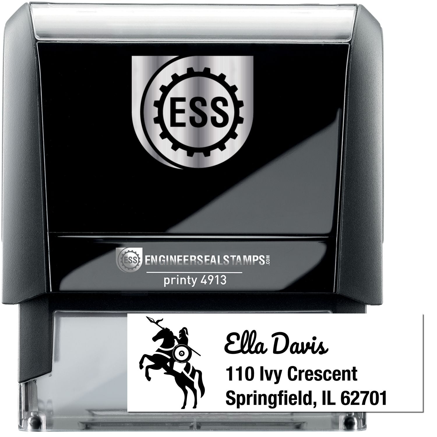 Self-Inking Majestic Starlight Equestrian Custom New Address Stamp