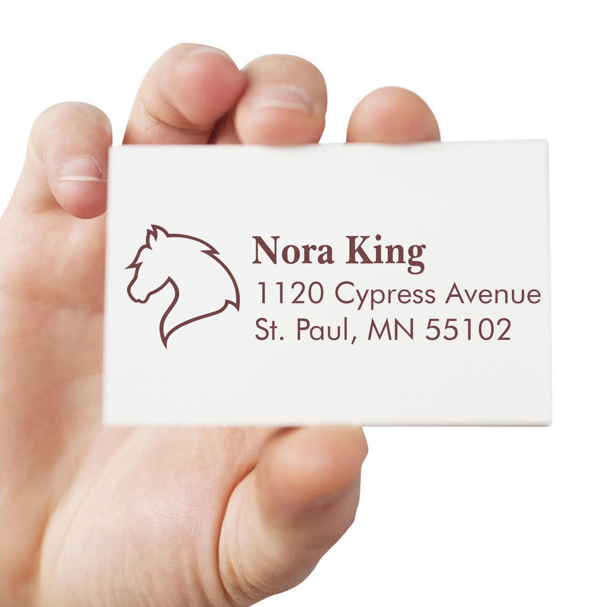 Mystic Shadow Horse Customize Home Address For Envelopes Rubber Stamp