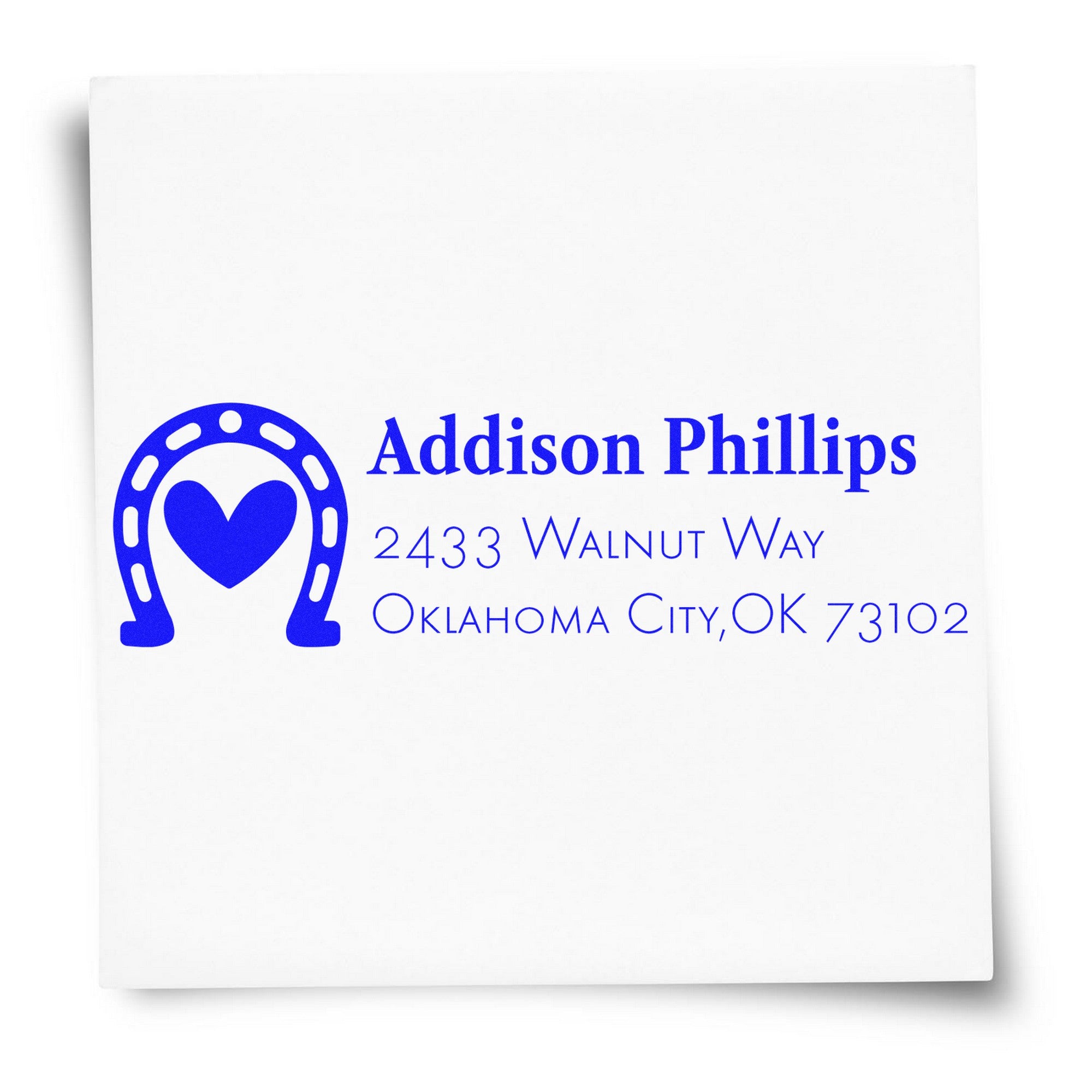 Unlucky In Love Customizable Address Label Rubber Stamp