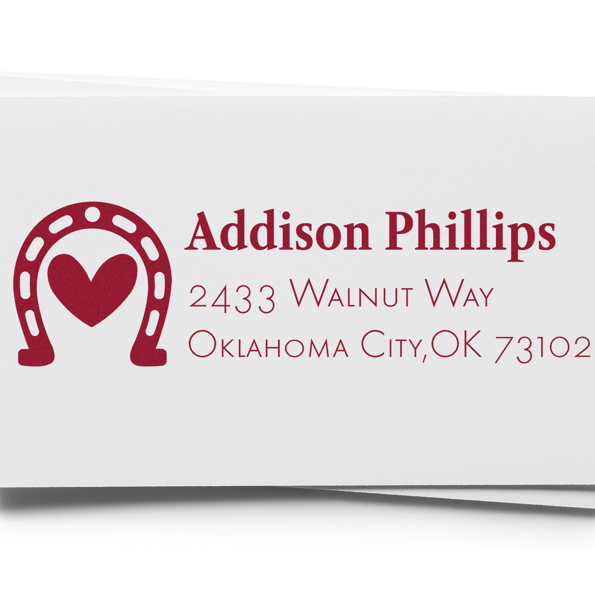 Unlucky In Love Customizable Address Label Rubber Stamp