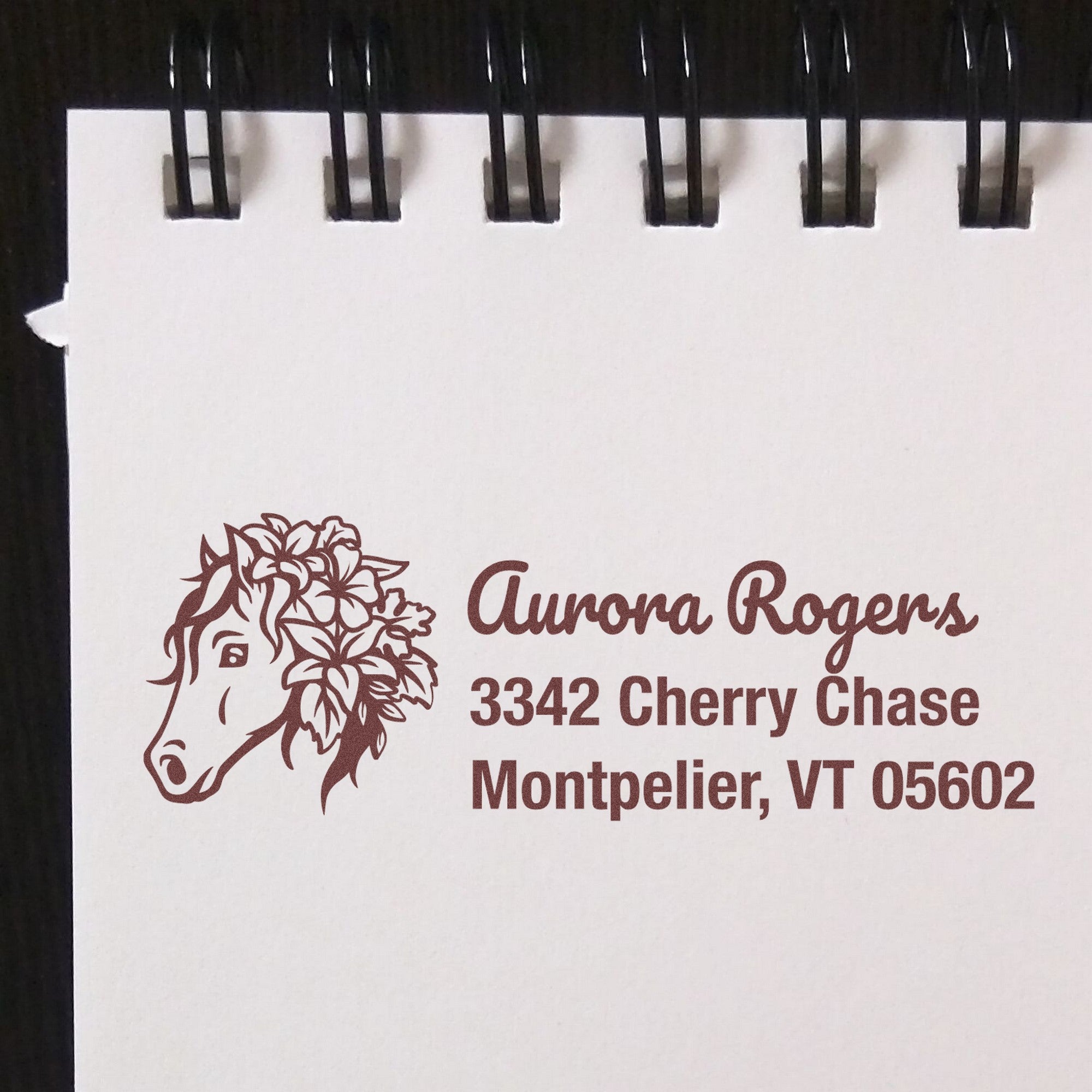 Self-Inking Proud Prince Equestrian Customize Home Address Stamp