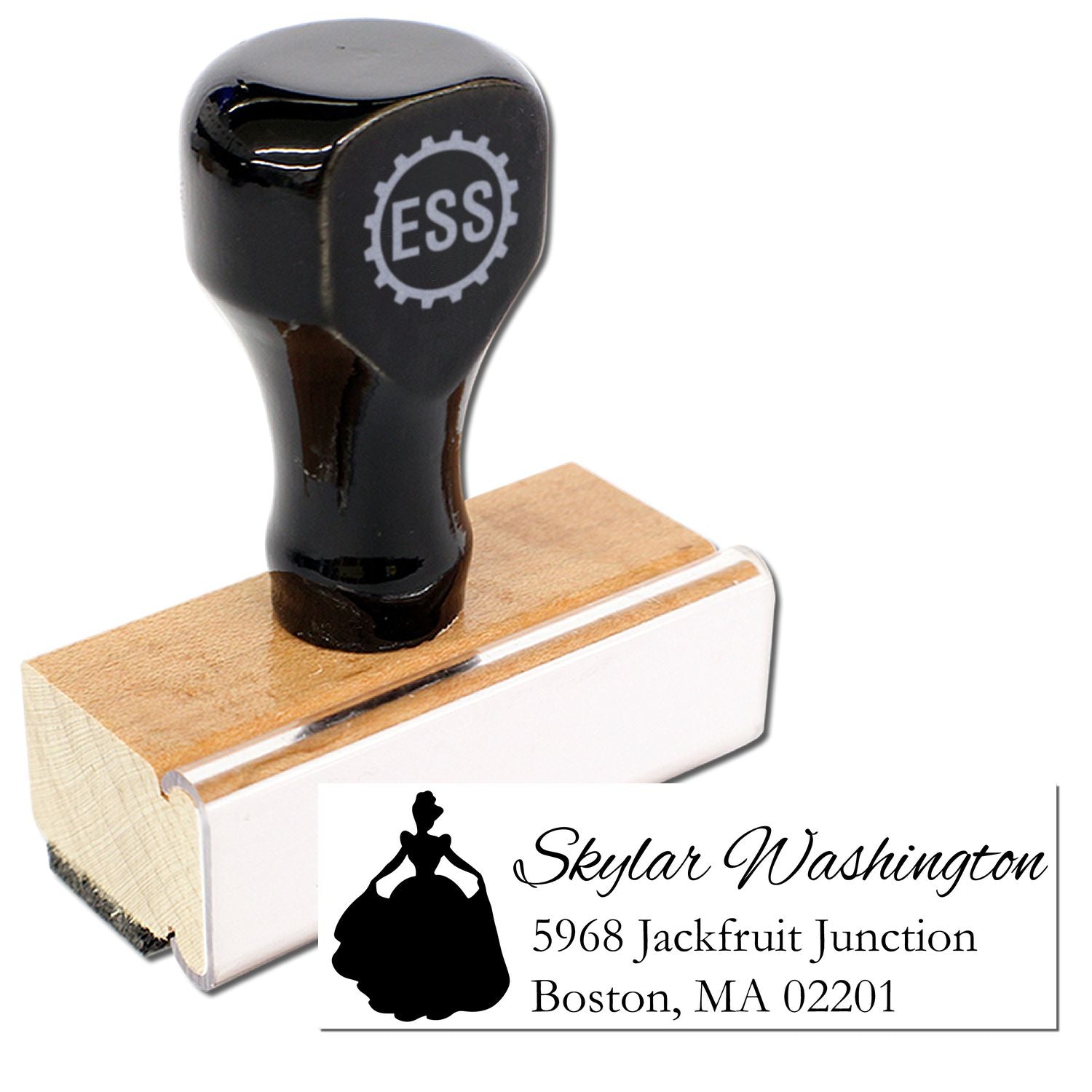 Timeless Anastasia Princess Customize Address Rubber Stamp