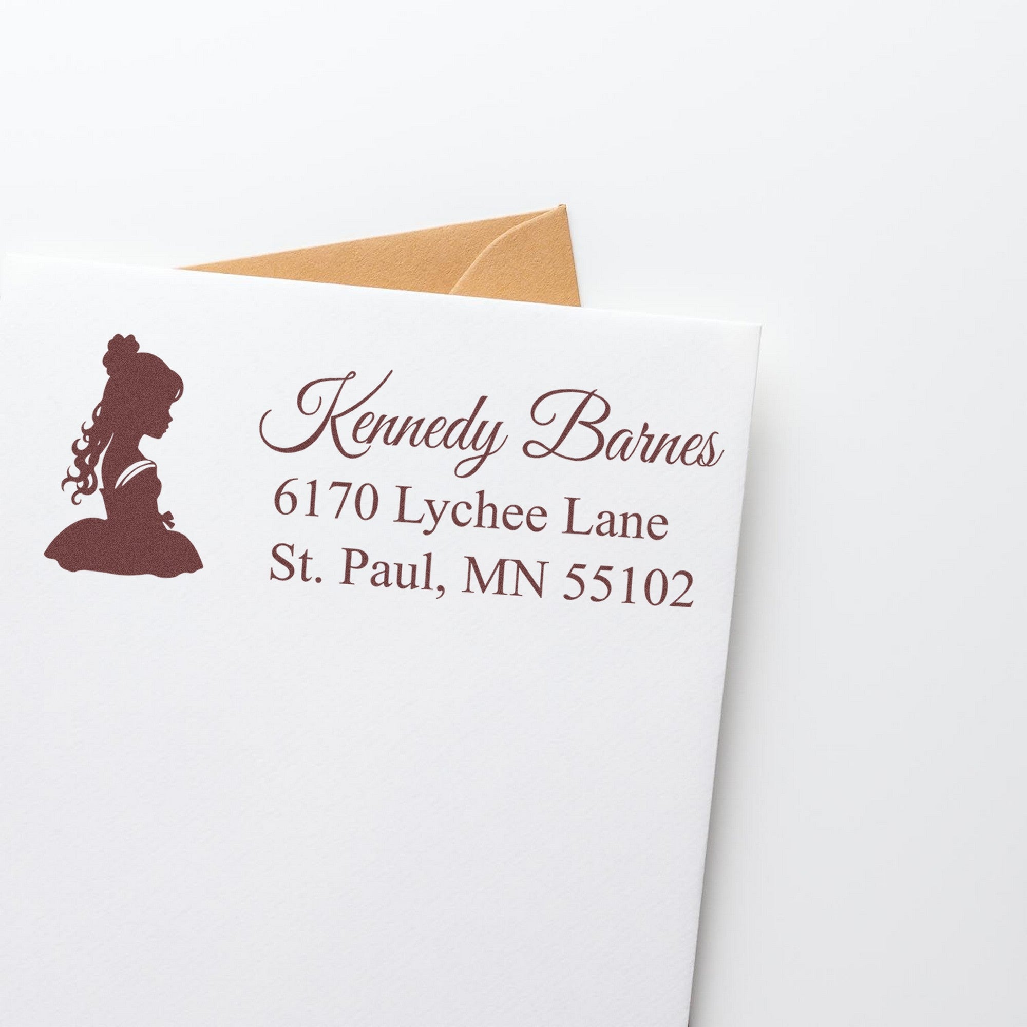 Self-Inking Ethereal Lysandra Princess Customizable Home Address For Envelopes Stamp