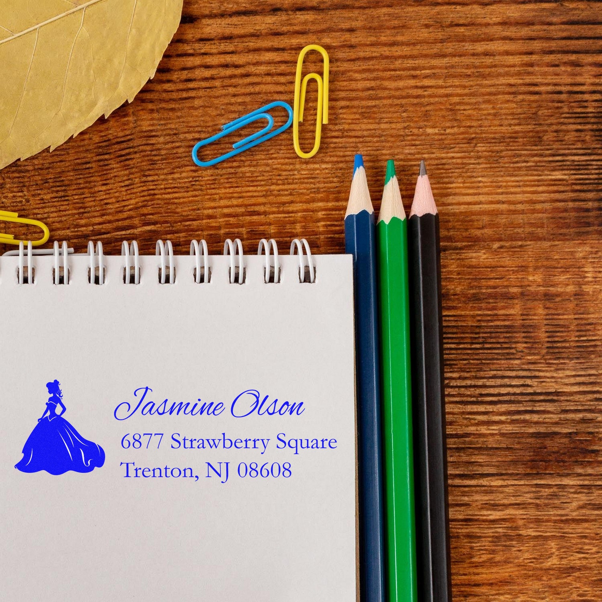 Fierce Rowena Princess Customize New Address Rubber Stamp