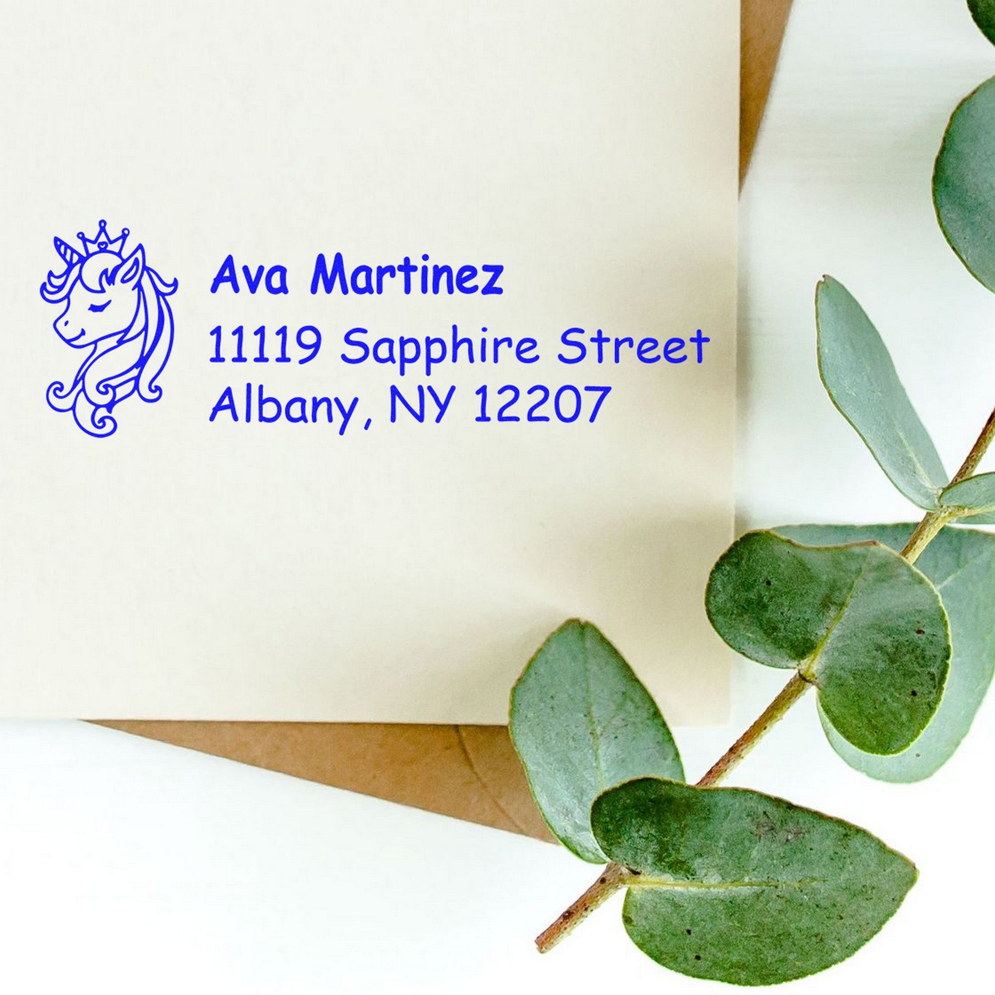 Sapphire Sapphireglow Mythical Unicorn Customize Name and Address