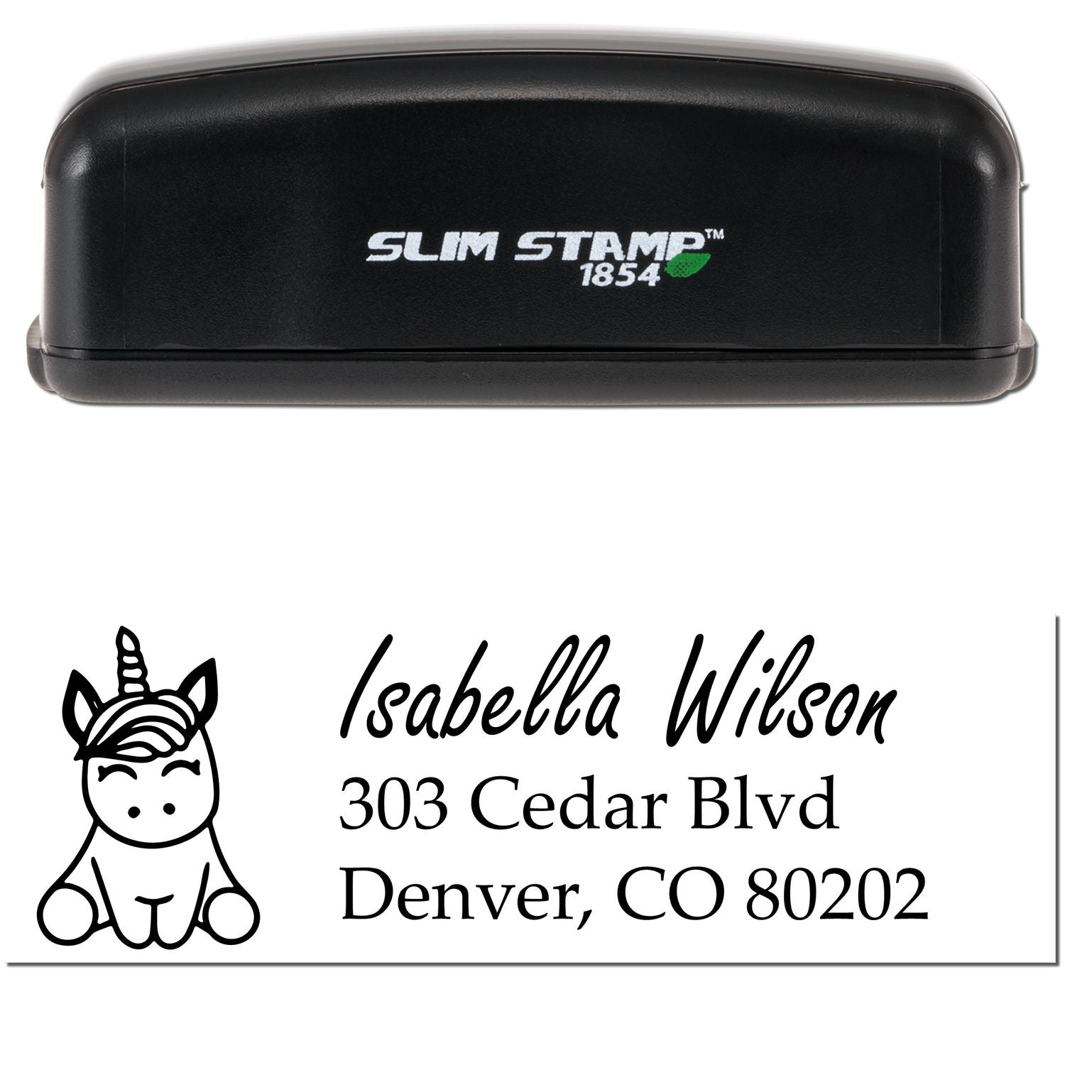 Shimmering Luminara Unicorn Custom Address Label