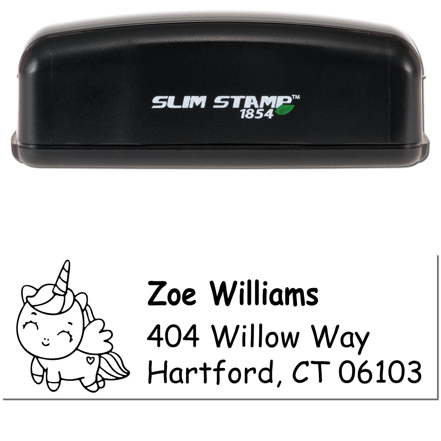 Gleaming Sparklemane Unicorn Customized Address