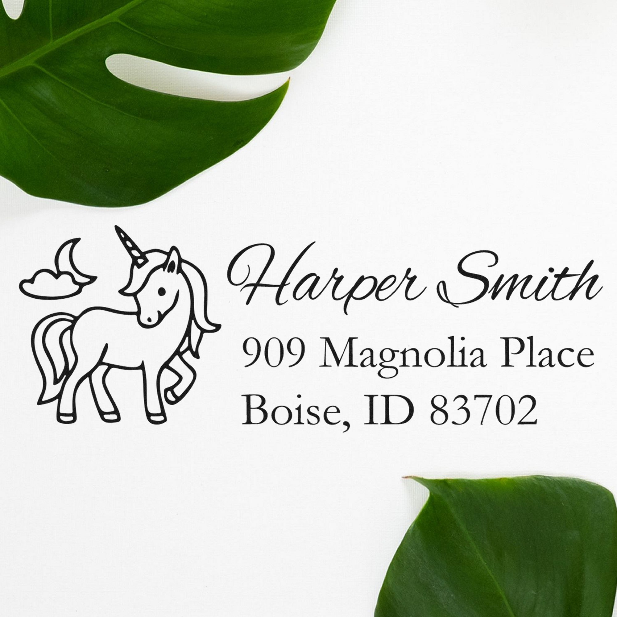 Serene Seraphina Unicorn Customized Home Address