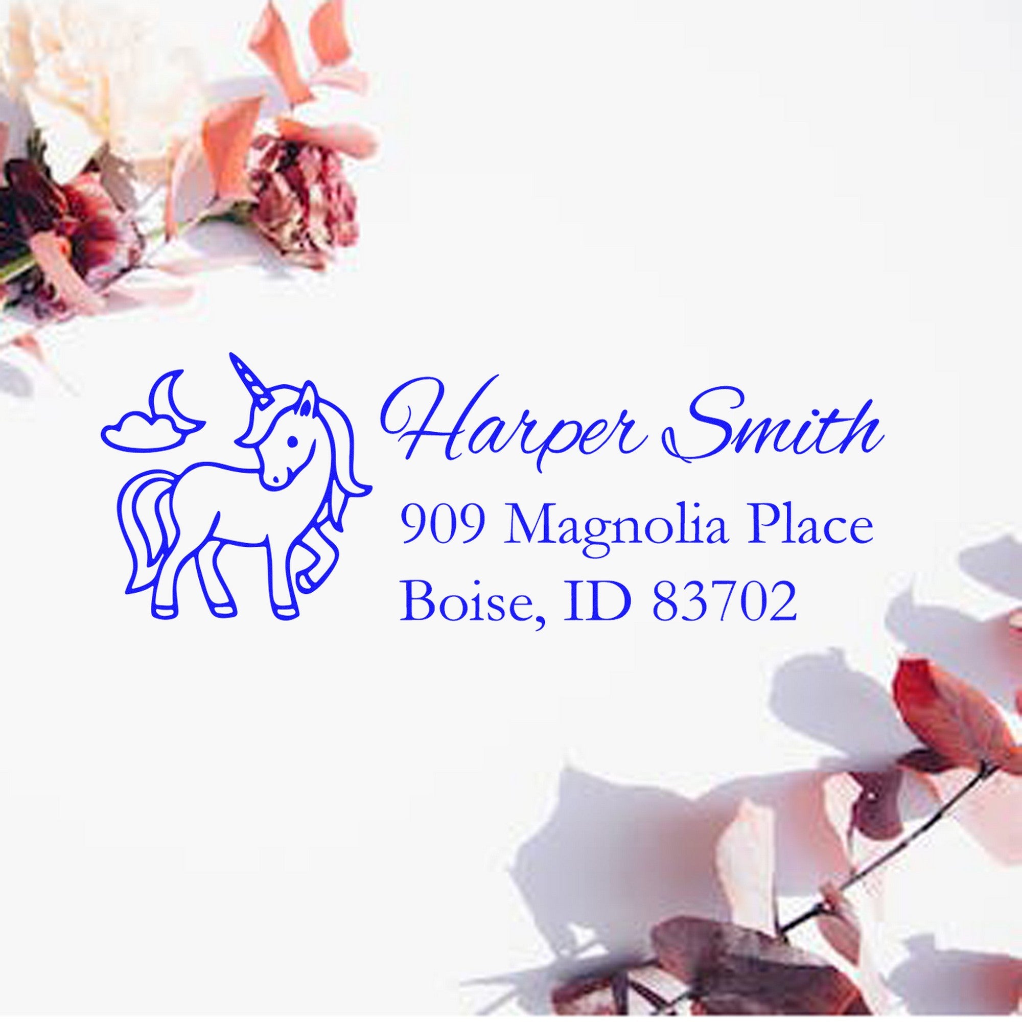 Serene Seraphina Unicorn Customized Home Address