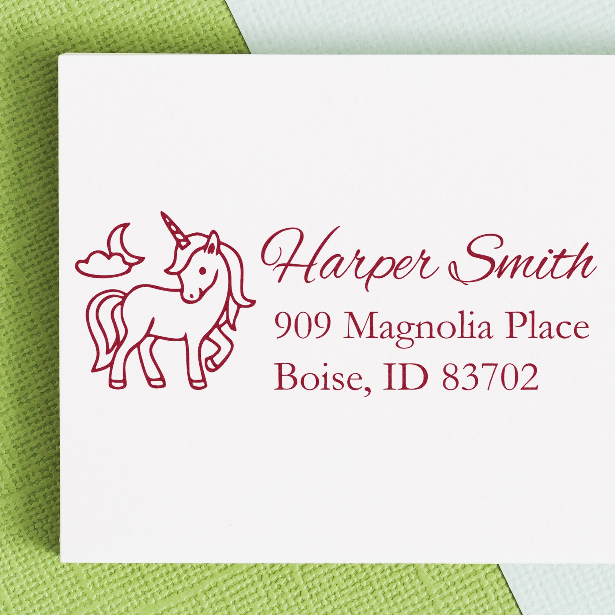 Serene Seraphina Unicorn Customized Home Address