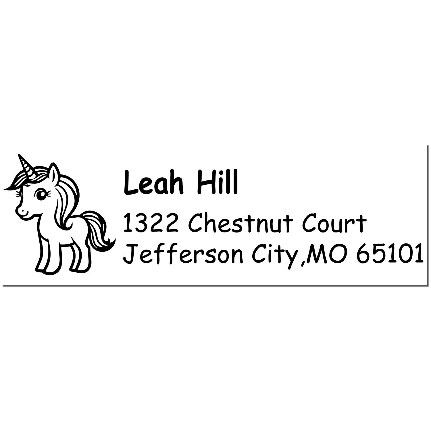 Sapphire Sapphirespirit Unicorn Handmade Address Return